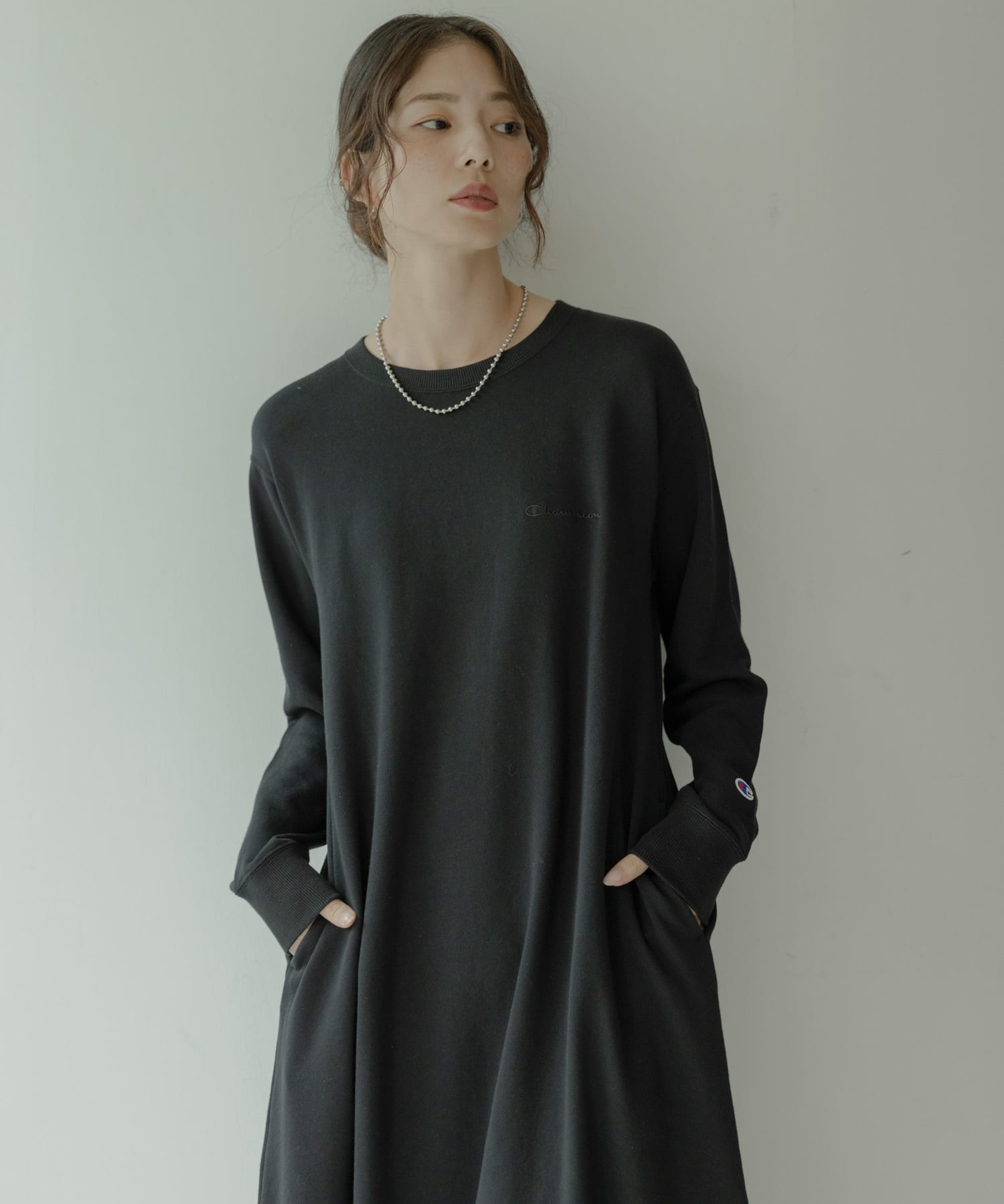 別注』Champion×Sonny Label 裏毛スウェットテントワンピース(S