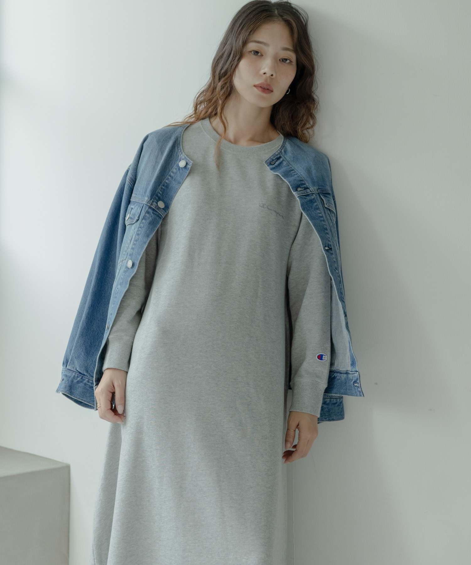 『別注』Champion×Sonny Label　裏毛スウェットテントワンピース