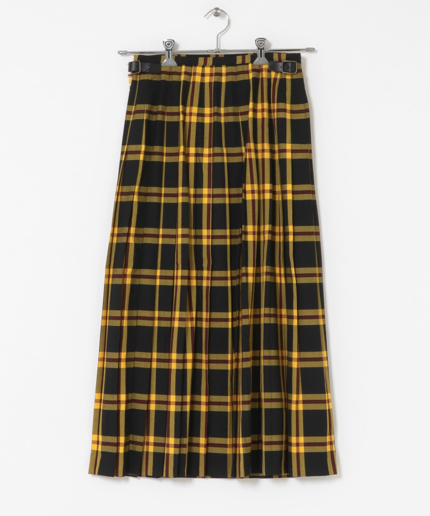 『別注』GLEN FYNE×Sonny Label　チェックキルトスカート BA279Tイエロー 26