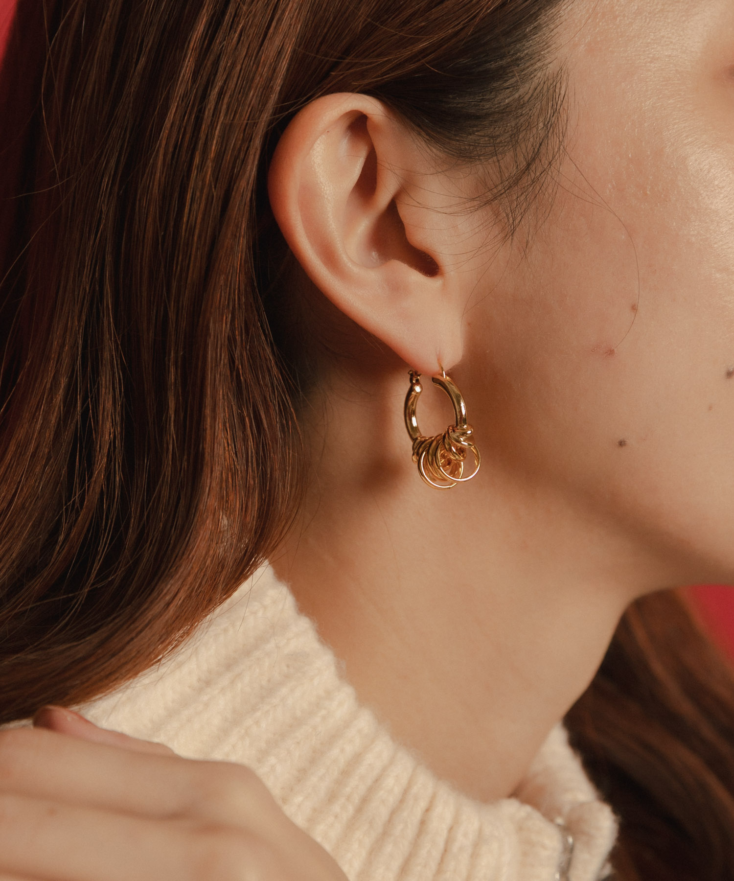 LAPUIS　Coil Aroundピアス