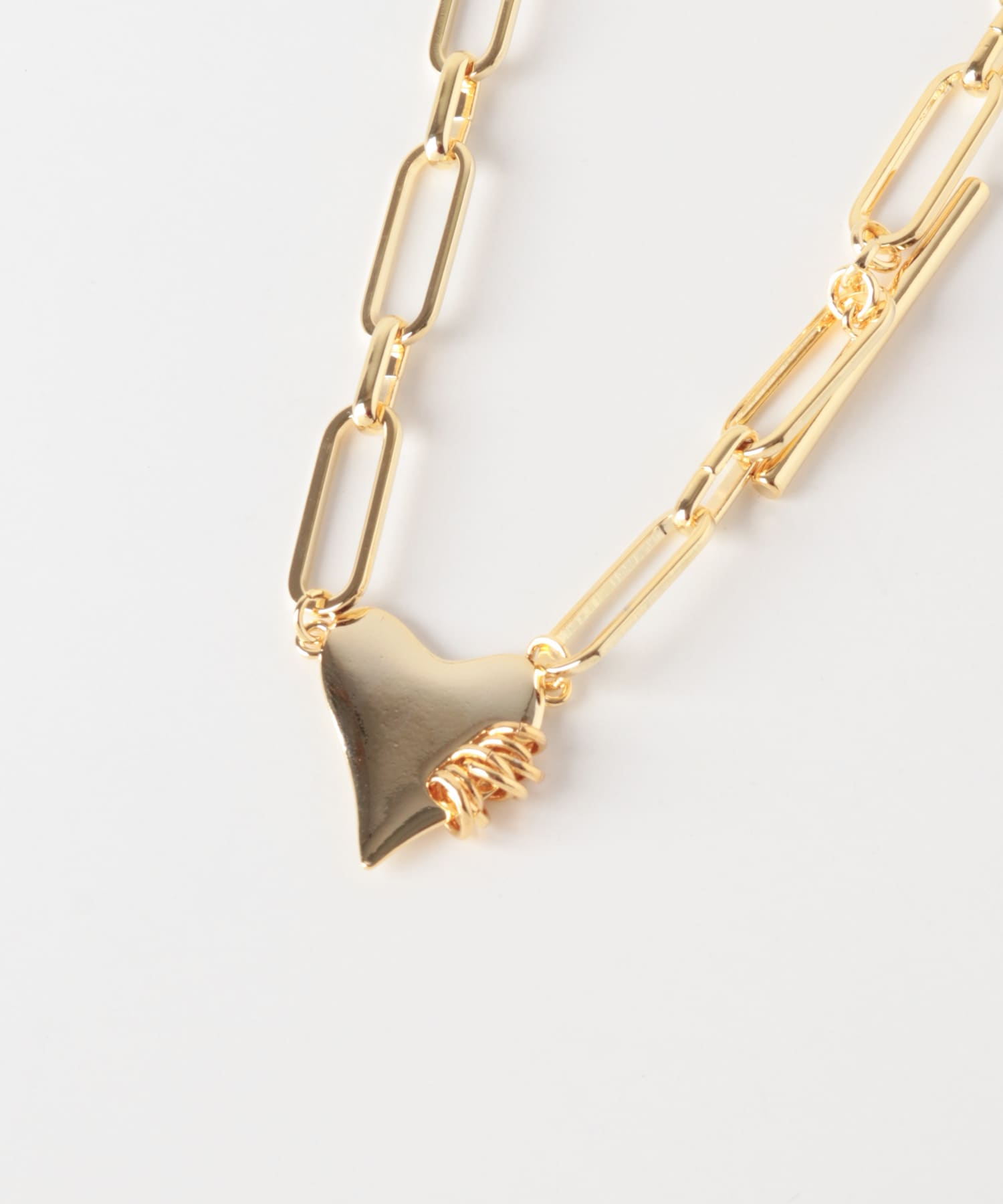 LAPUIS　Coil Heart　チョーカー ゴールド One