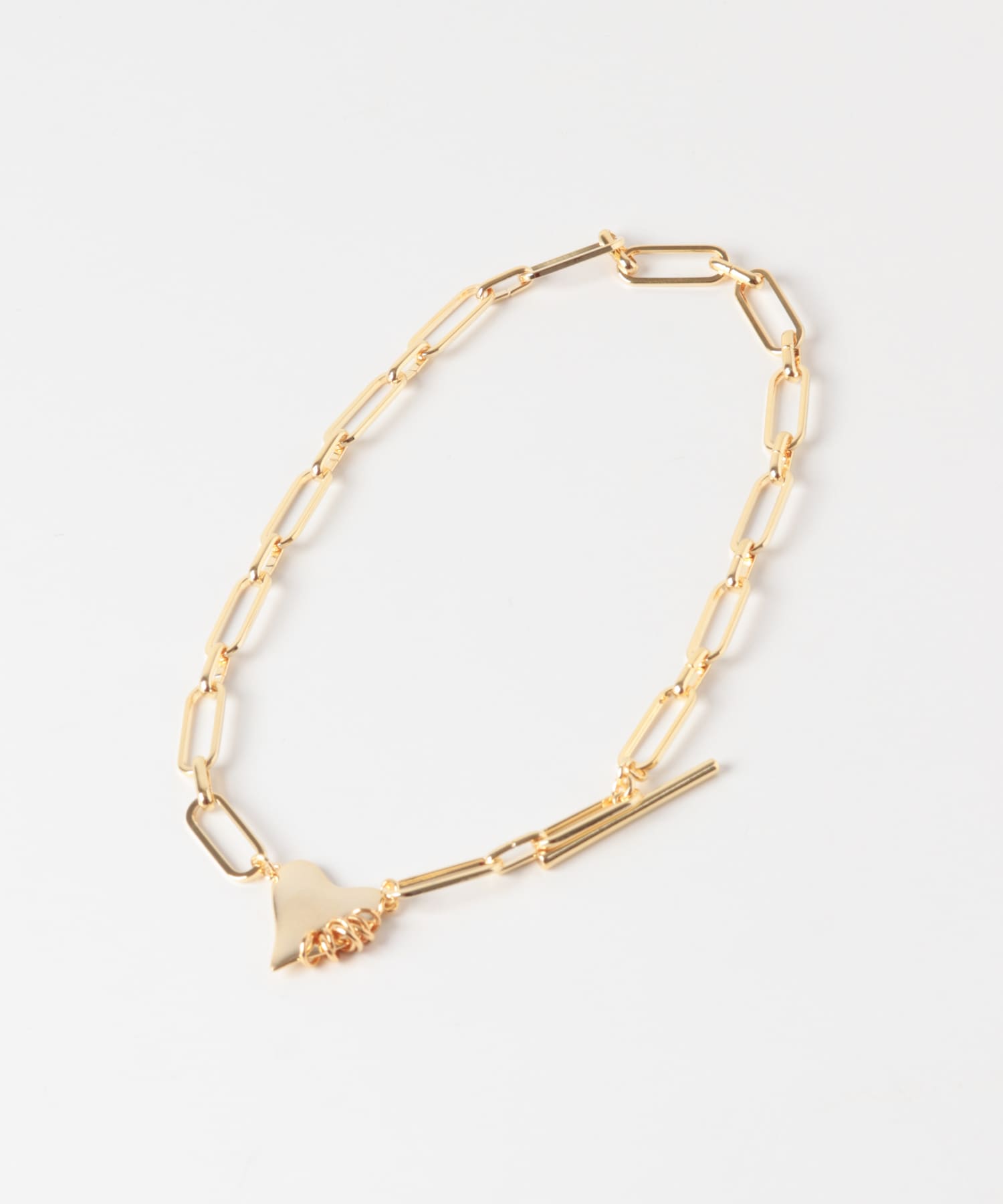 LAPUIS　Coil Heart　チョーカー ゴールド One