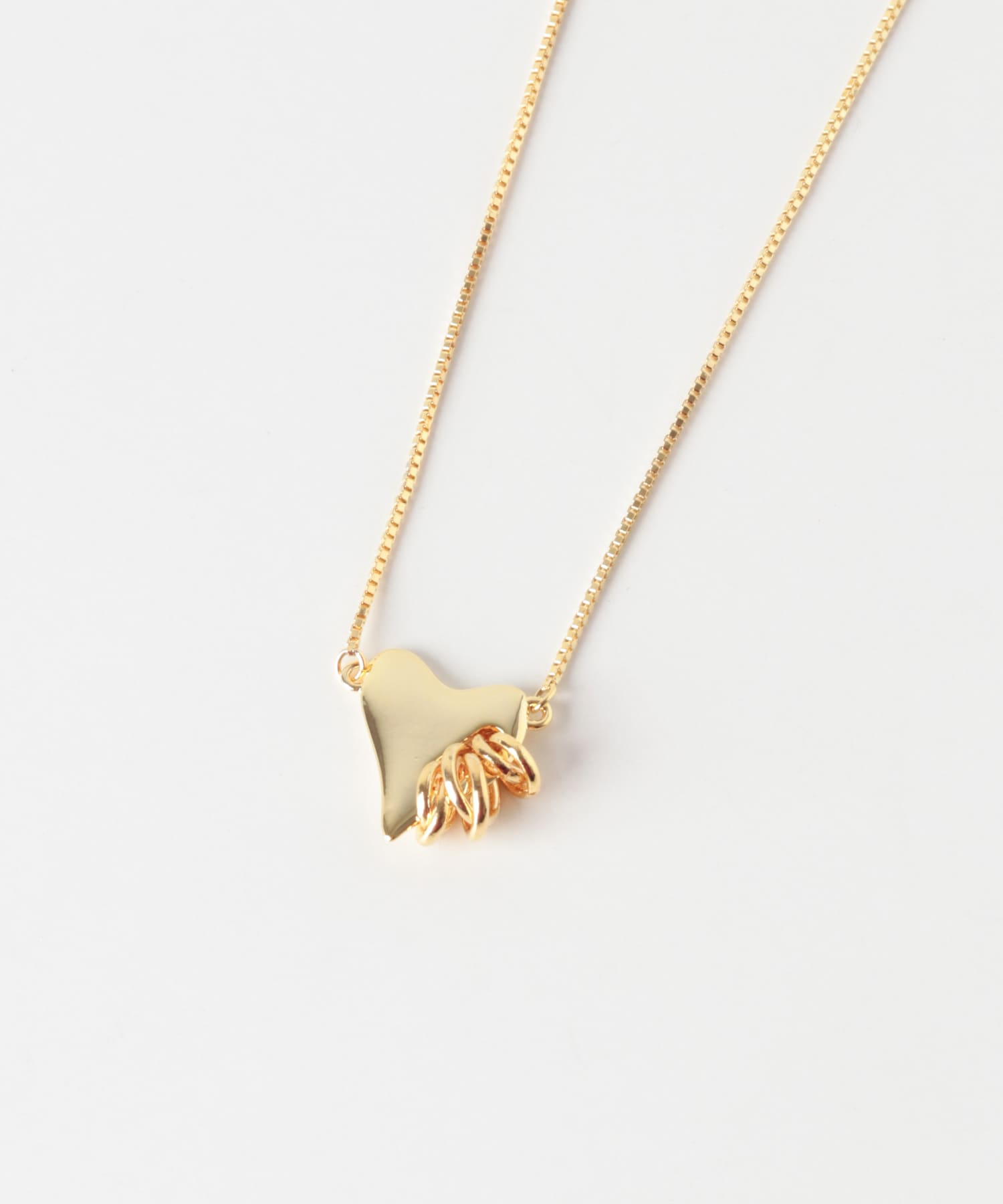 LAPUIS　Coil Heart　ネックレス ゴールド One