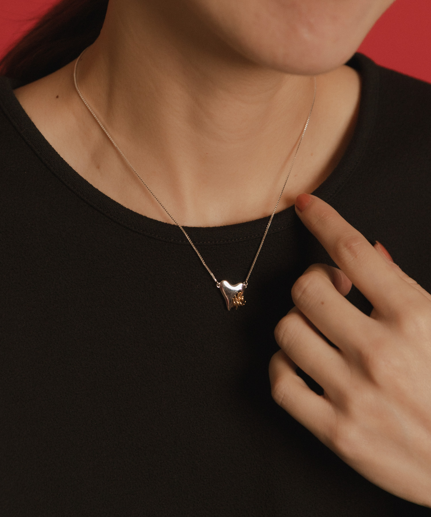 LAPUIS　Coil Heart　ネックレス マルチ One