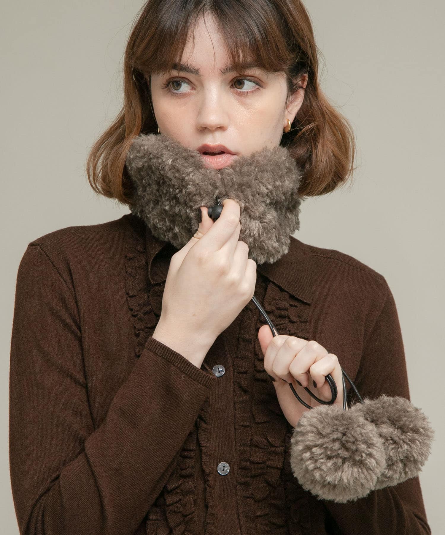 helen moore　EAR WARMERS TAUPE One