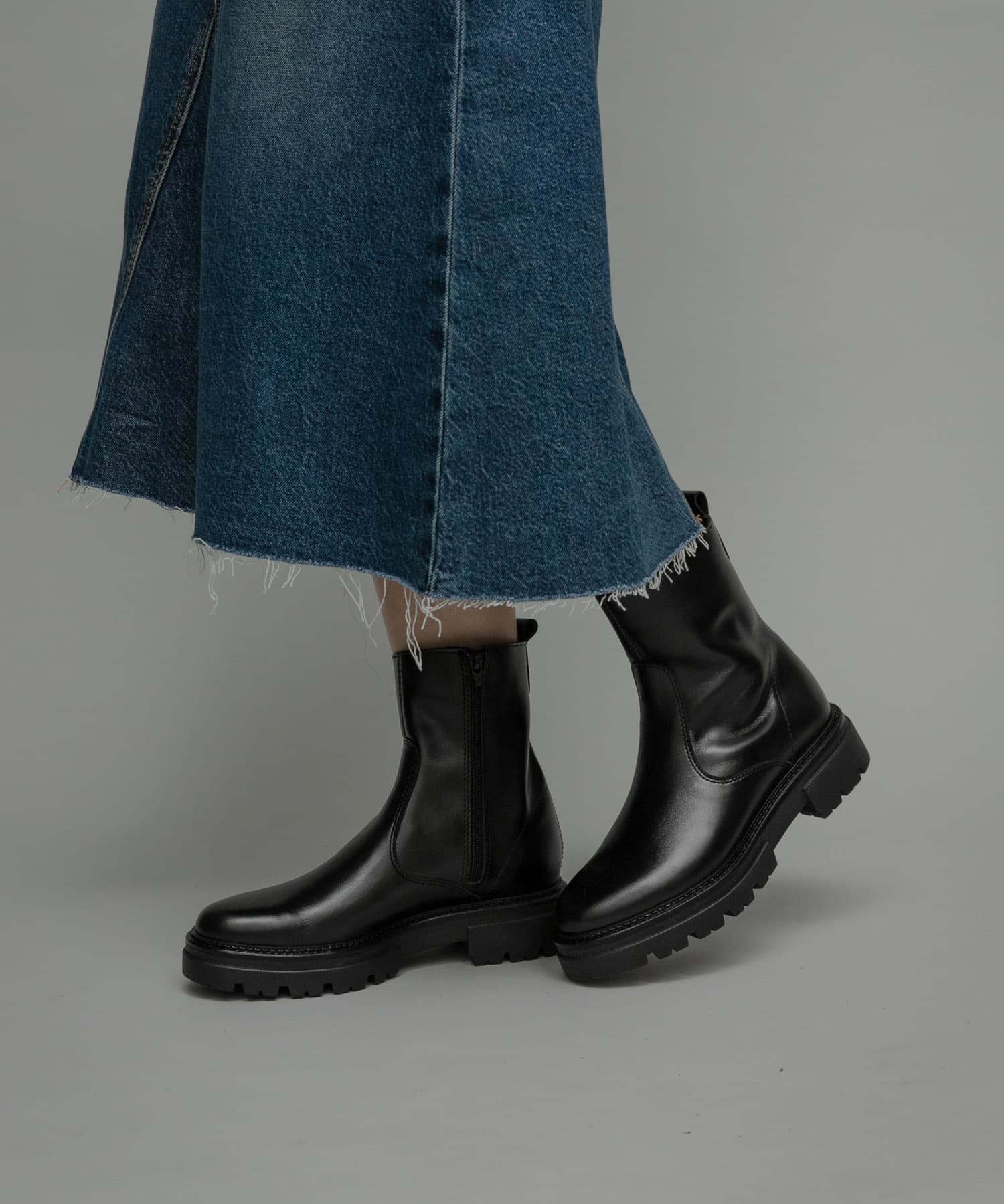 ENESS　チェルシーブーツ BLACK 37