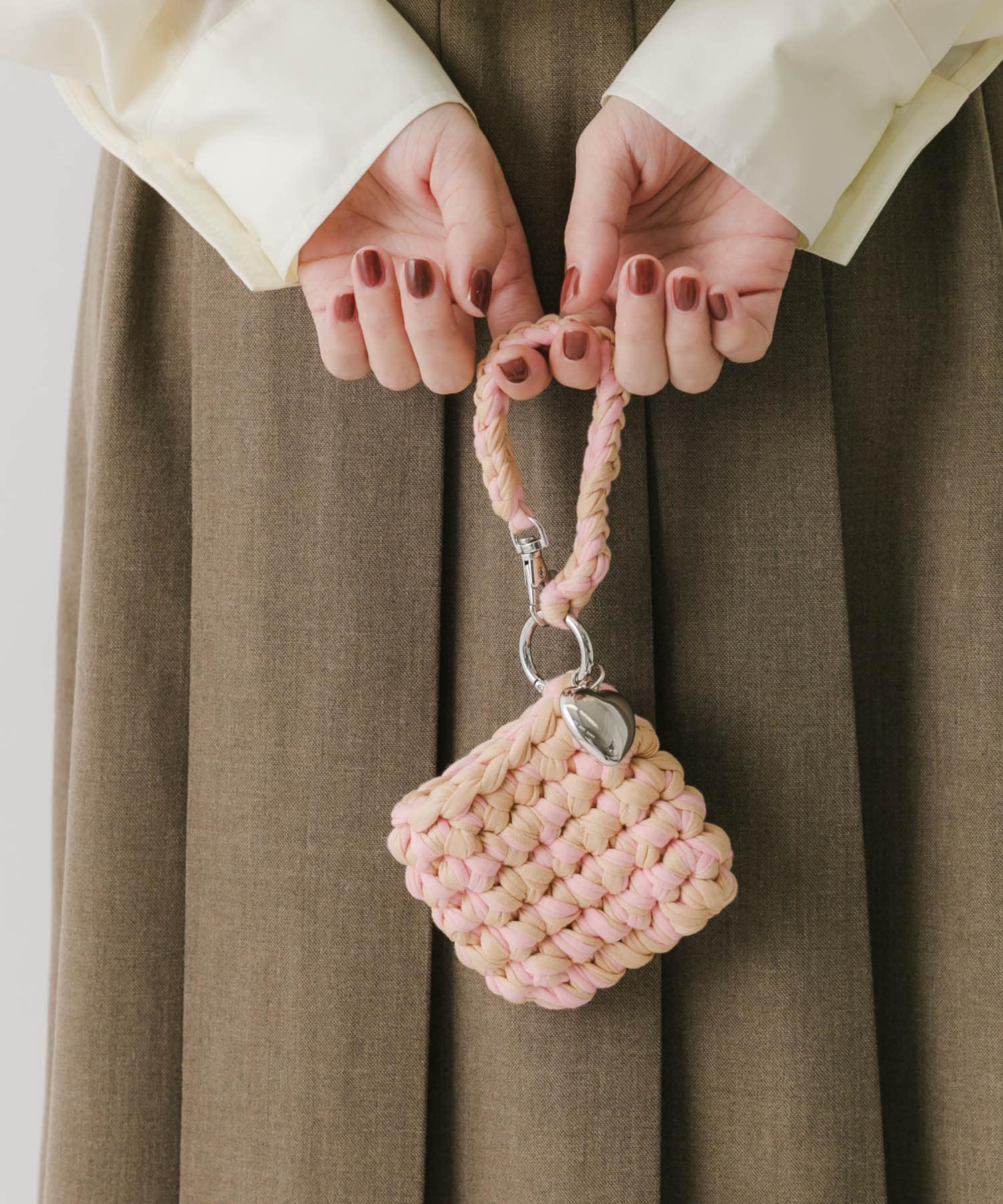 カラフルイヤホンポーチ BEG -