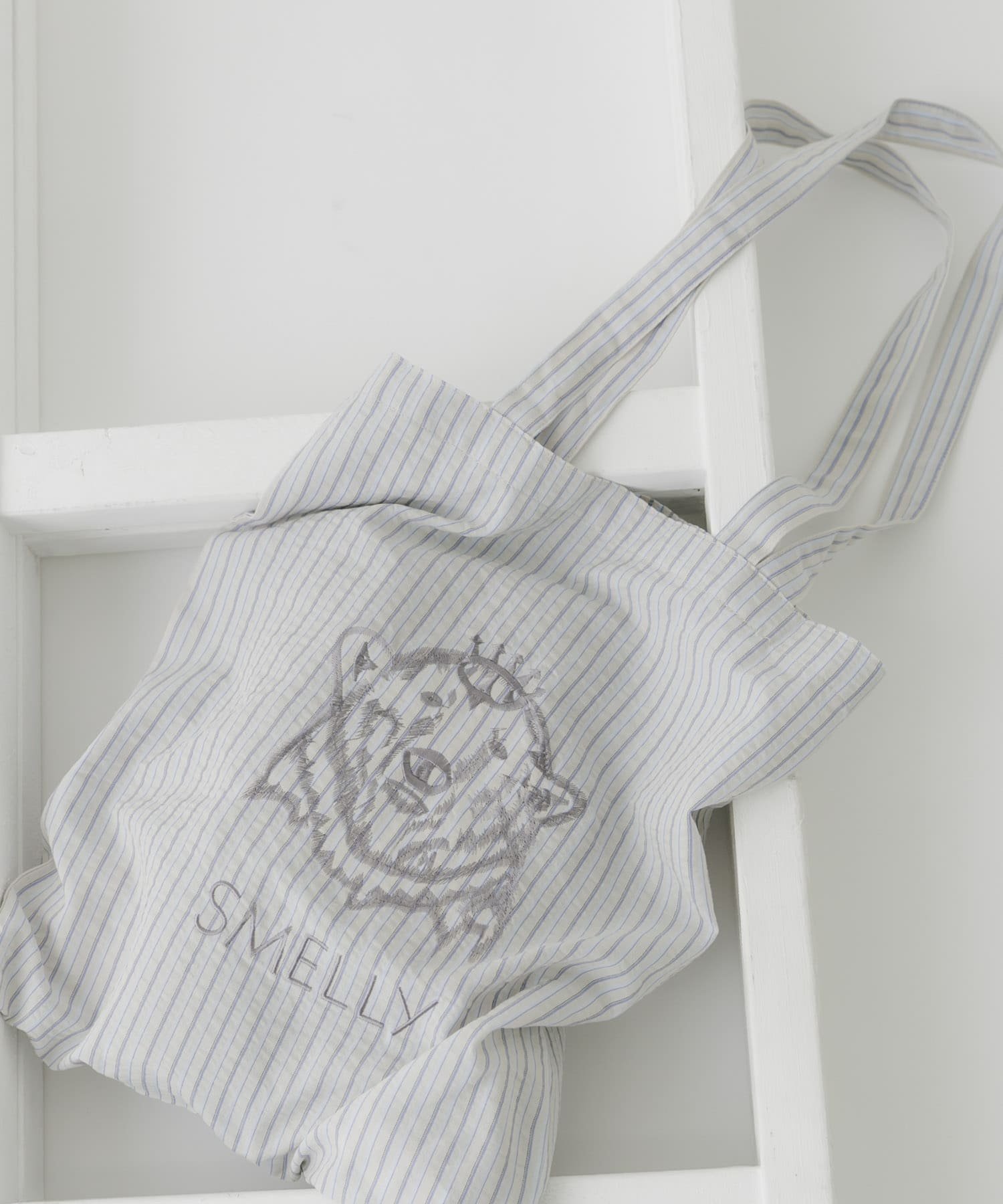 MELLYトート BEG.STRIPE -