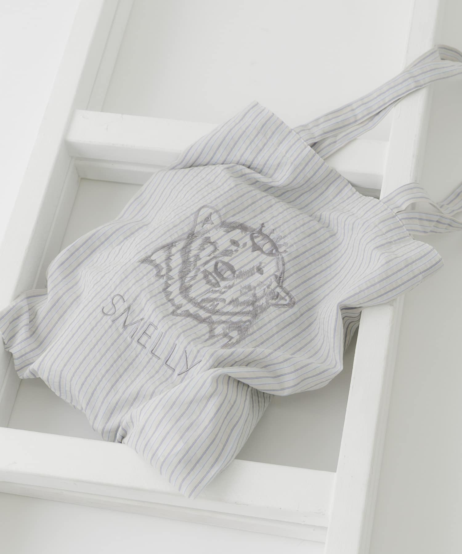 MELLYトート BEG.STRIPE -