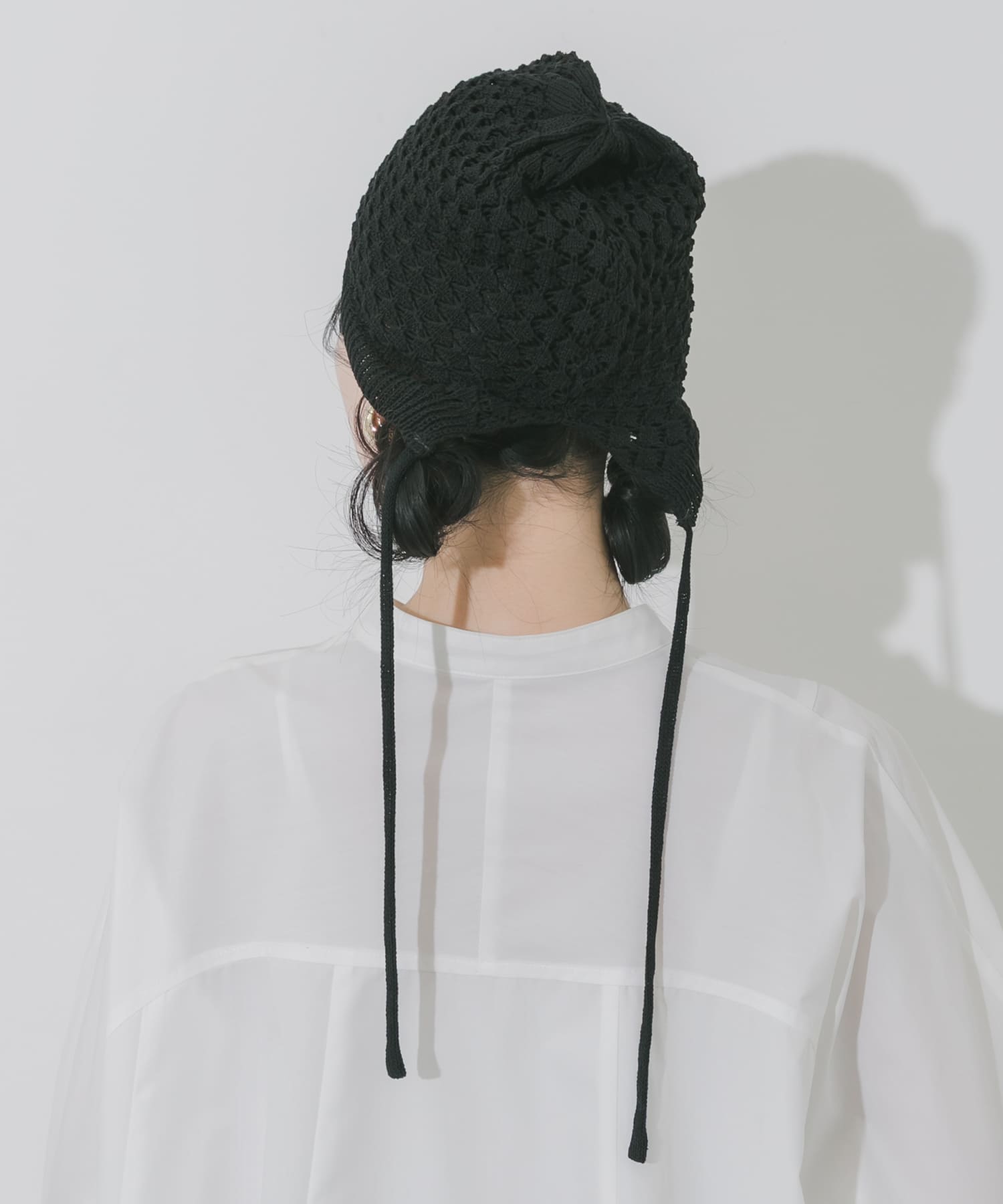 ニットボンネット BLK -