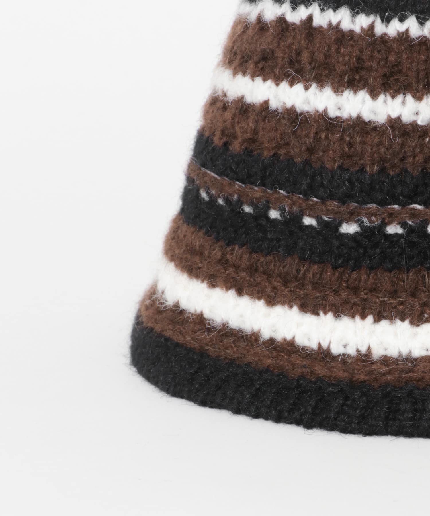 マルチボーダーニットハット BRN -