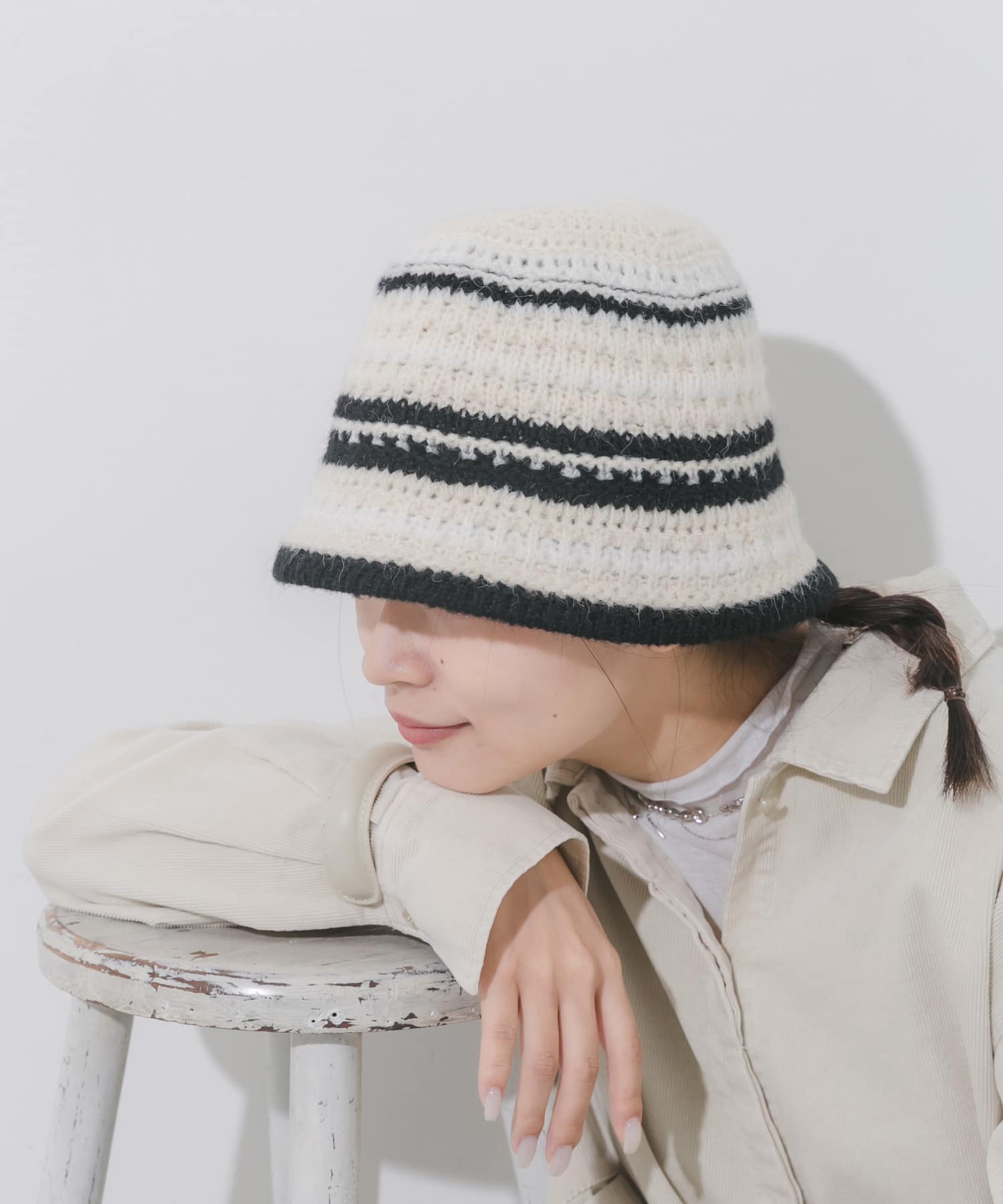 マルチボーダーニットハット IVO -