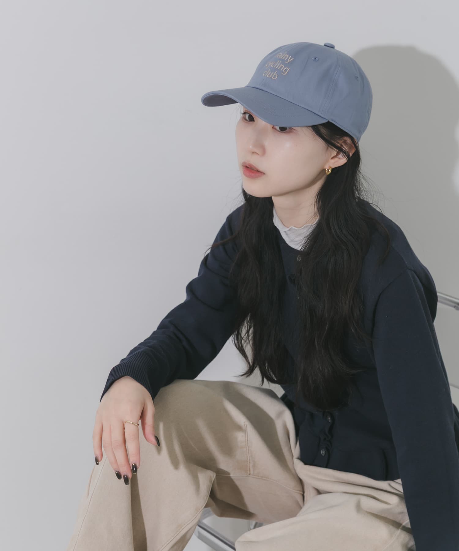 weatherロゴキャップ BLU -