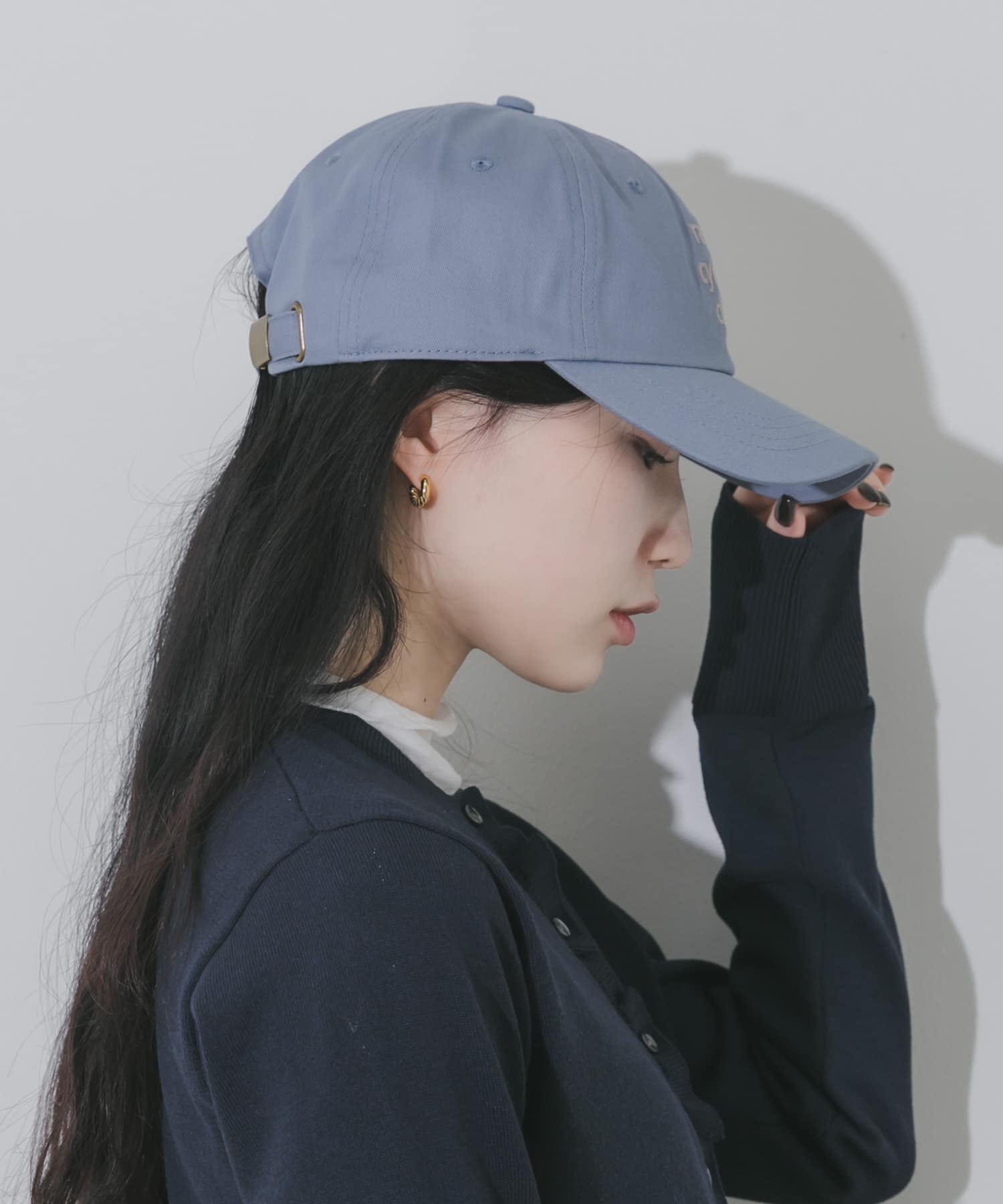 weatherロゴキャップ BLU -