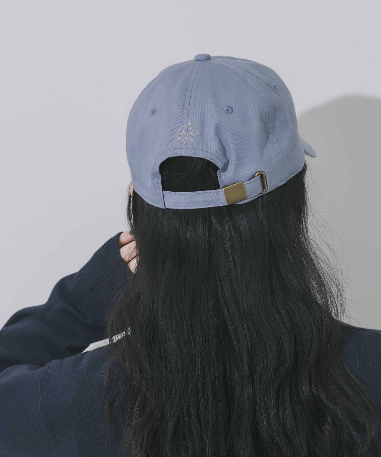 weatherロゴキャップ BLU -