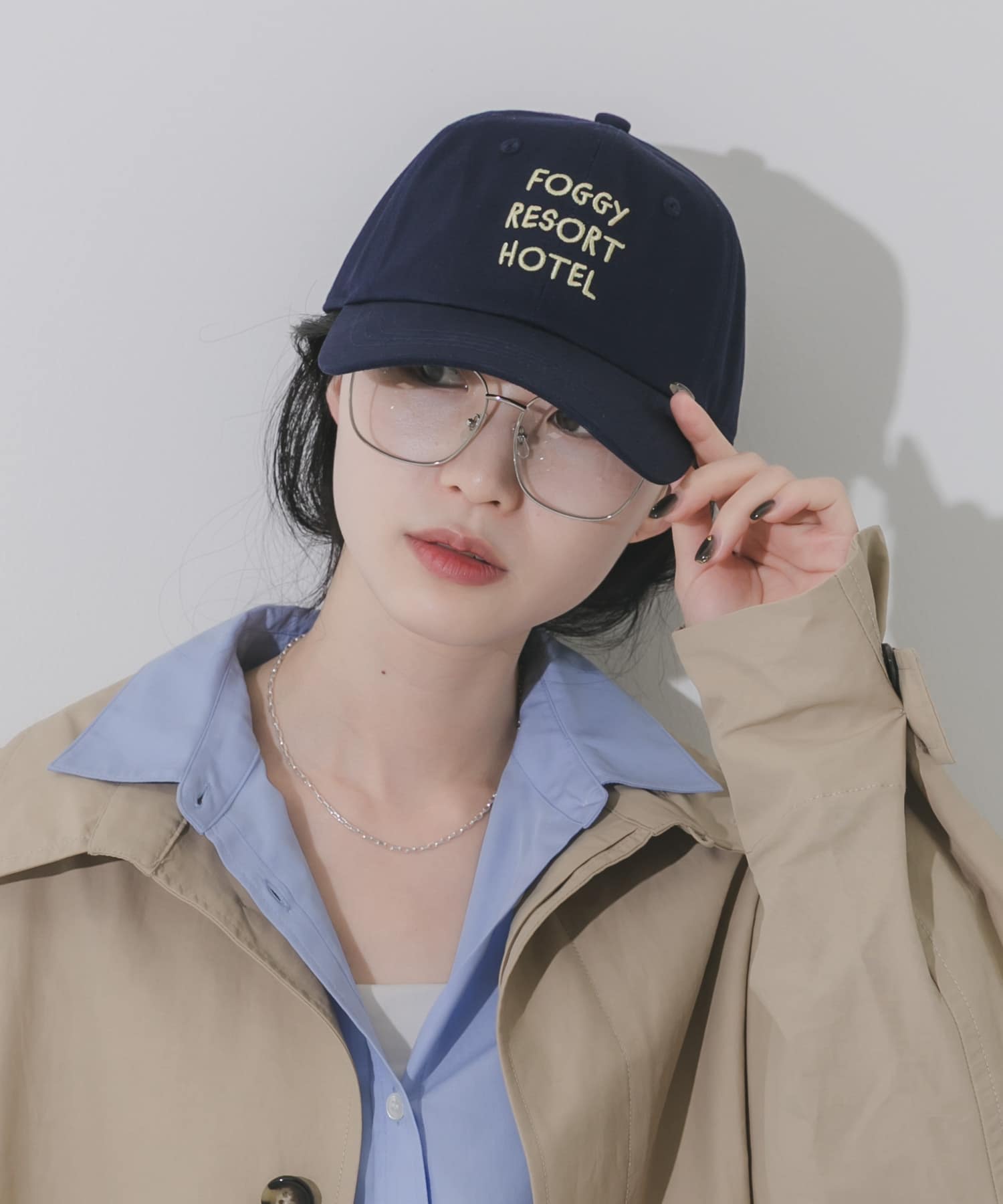 weatherロゴキャップ NVY -