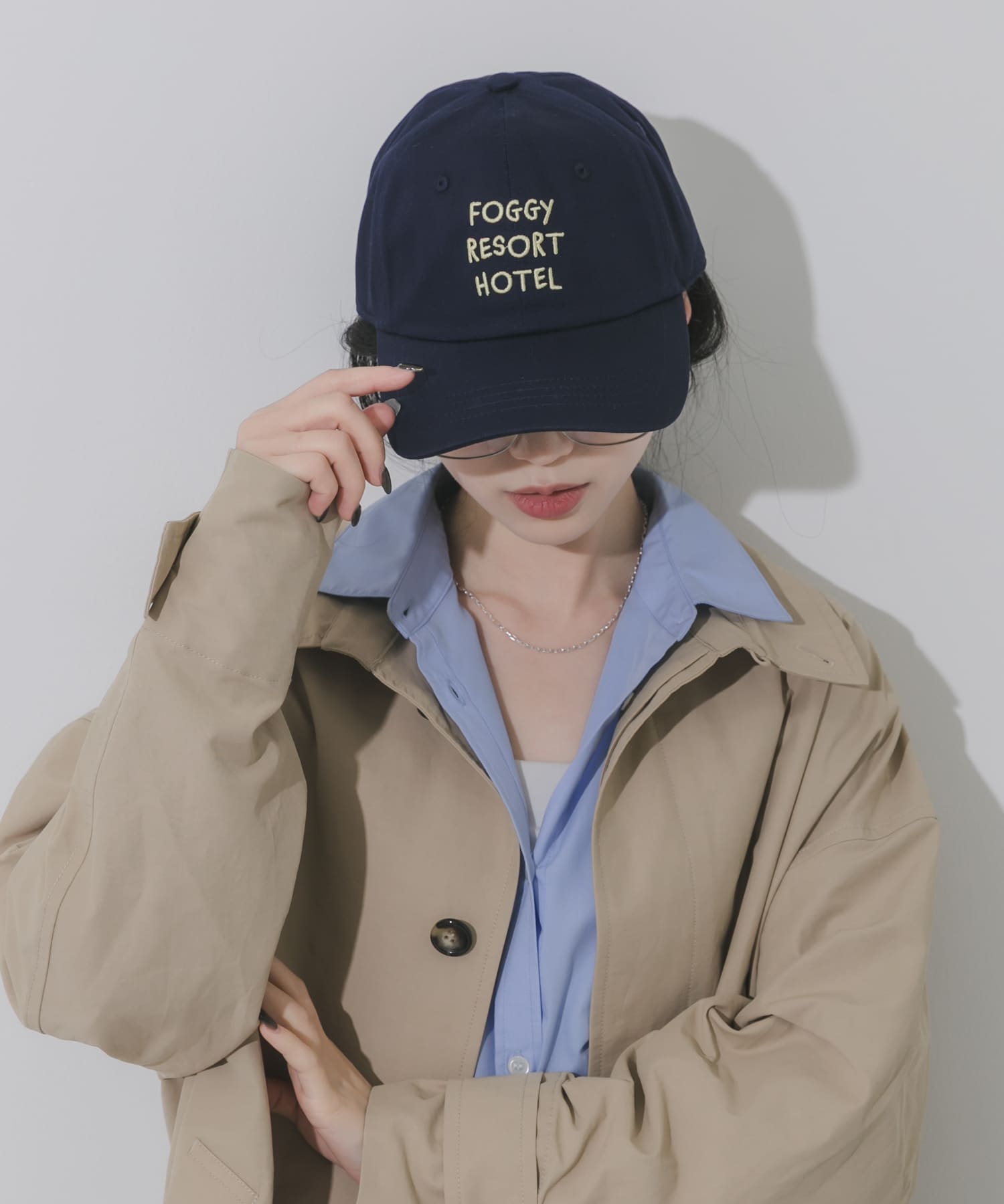 weatherロゴキャップ NVY -