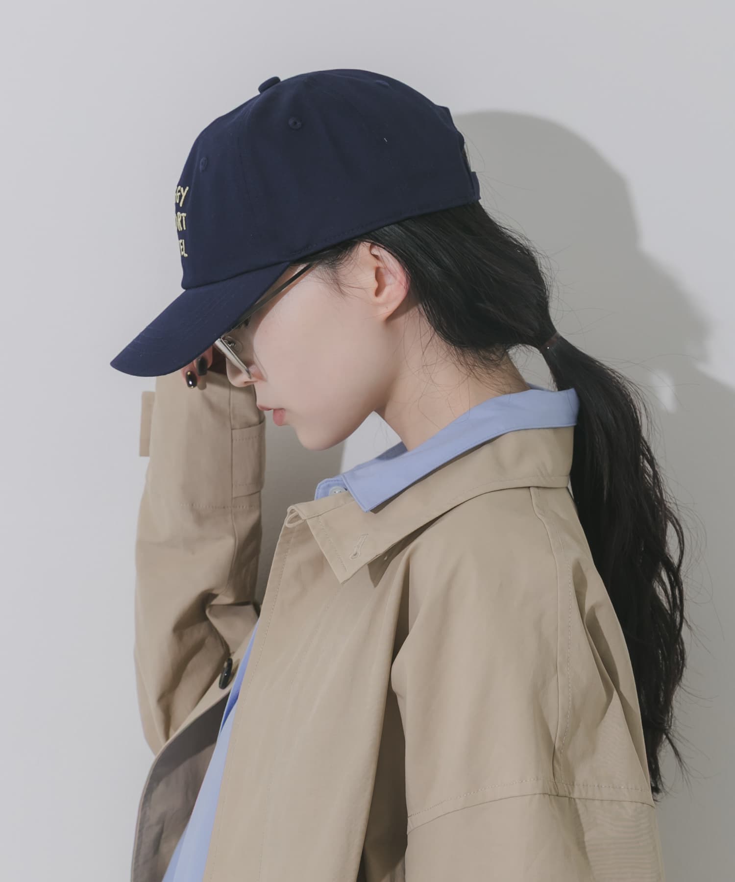 weatherロゴキャップ NVY -