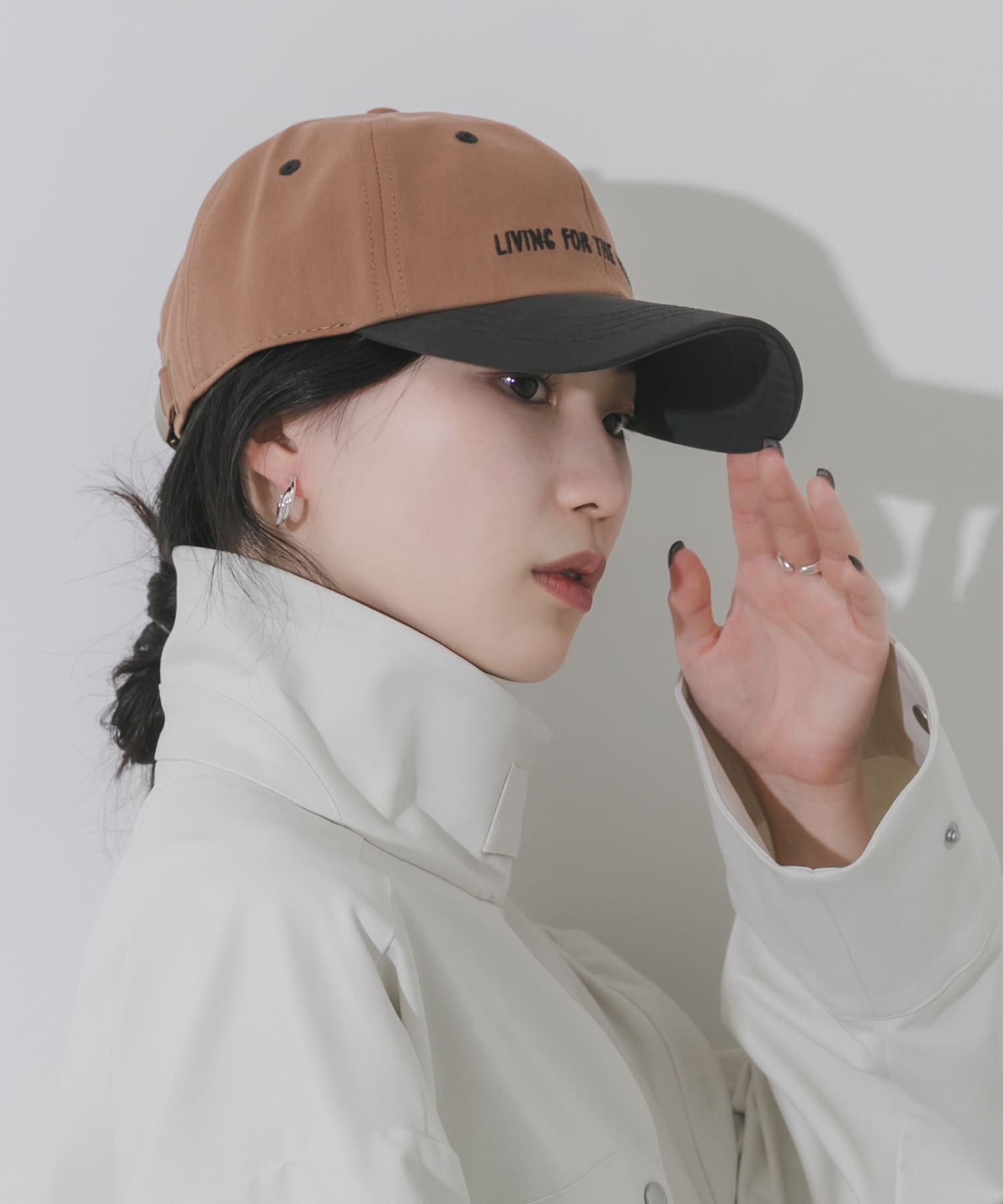 weekendバイカラーキャップ BRN/CGY -