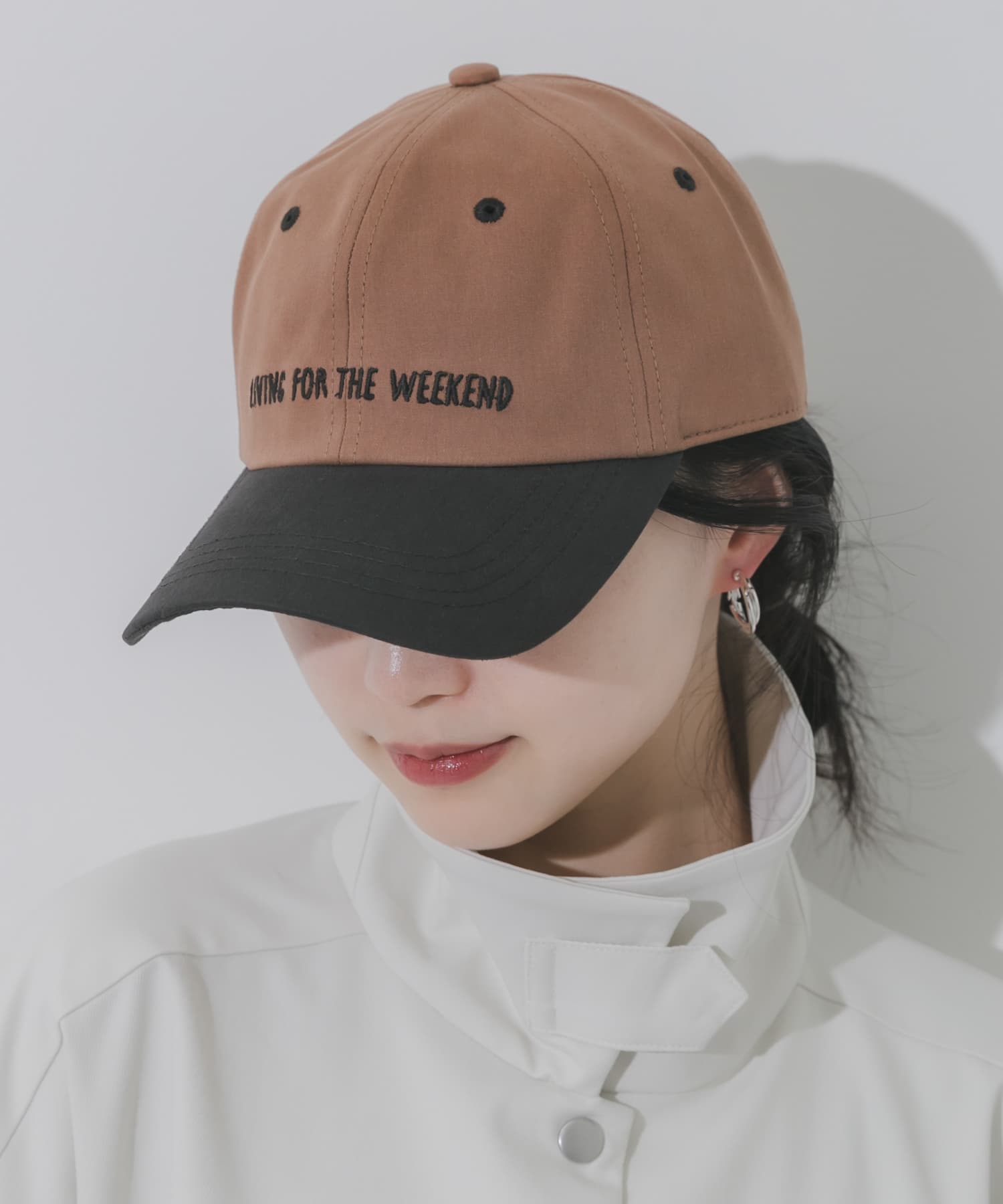 weekendバイカラーキャップ BRN/CGY -