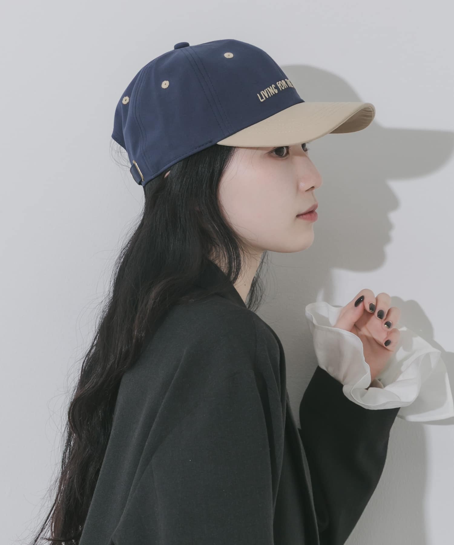 weekendバイカラーキャップ NVY/BEG -