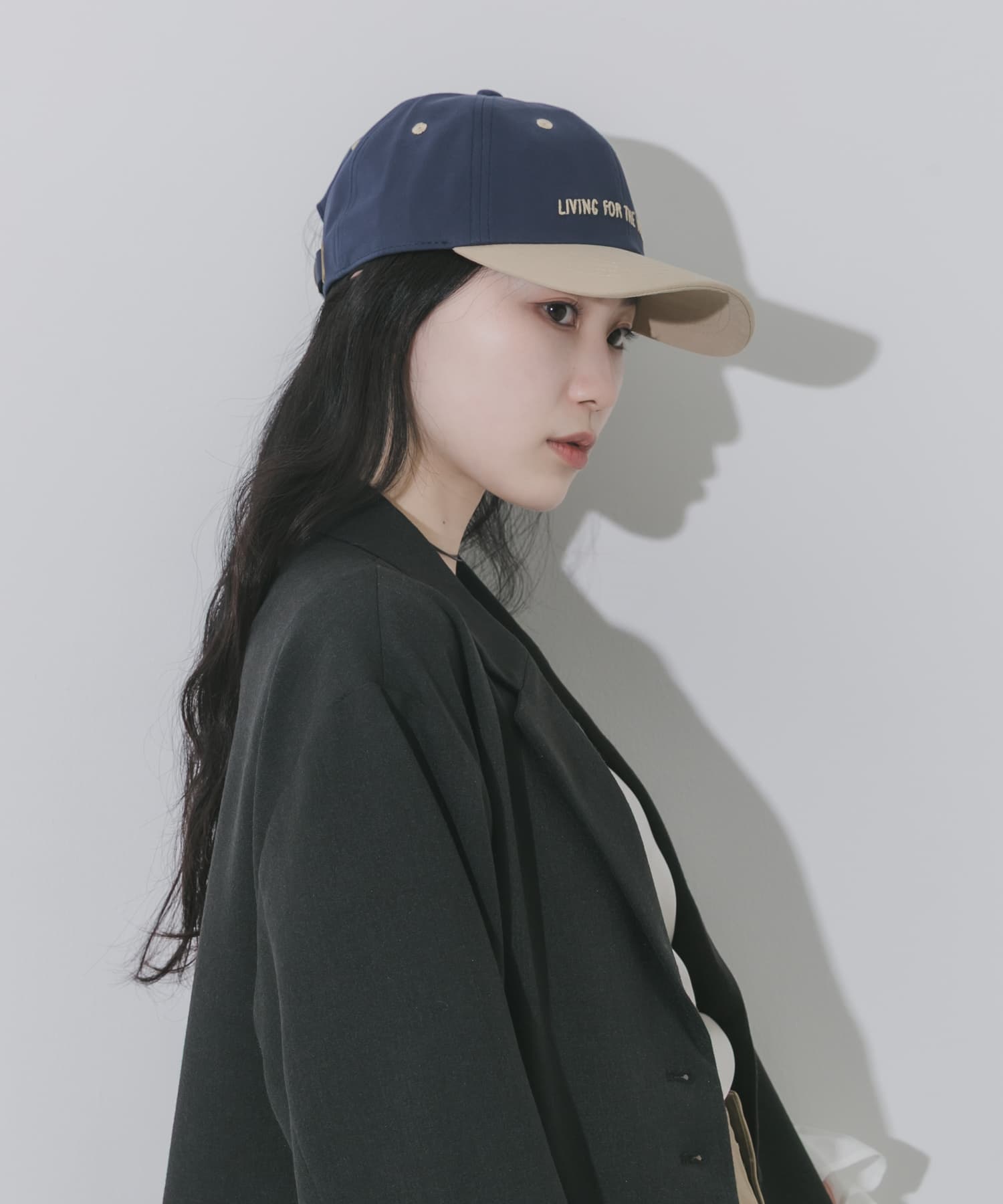 weekendバイカラーキャップ NVY/BEG -