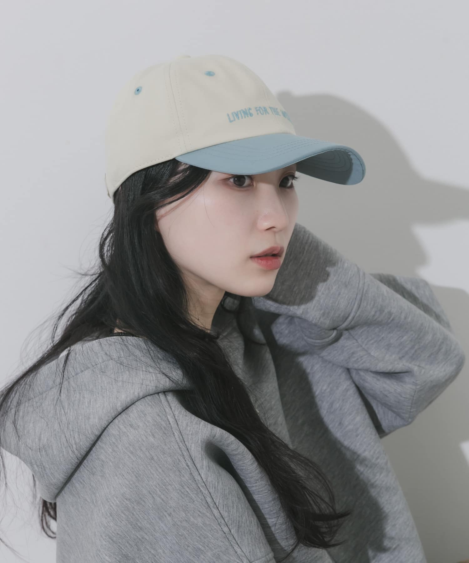 weekendバイカラーキャップ IVO/BLU -