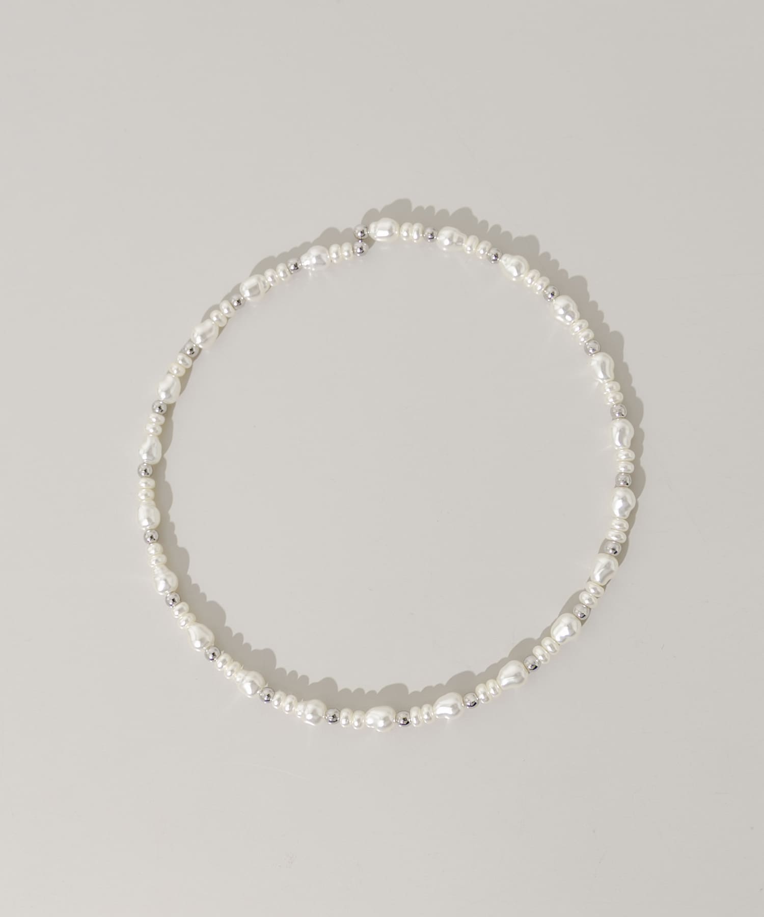 パールメタルビーズネックカフ