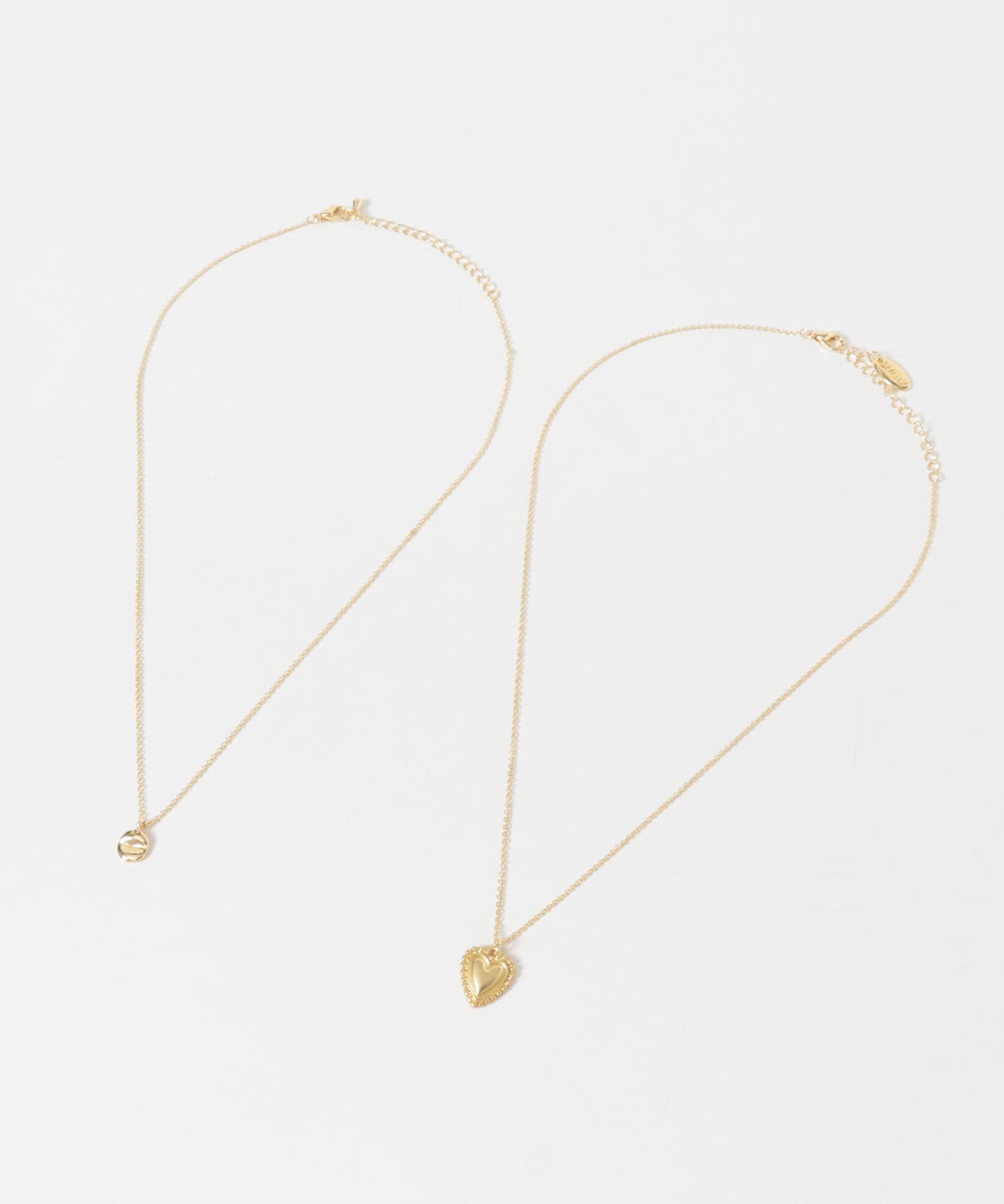 ハートコンチョ2セットネックレス GLD -
