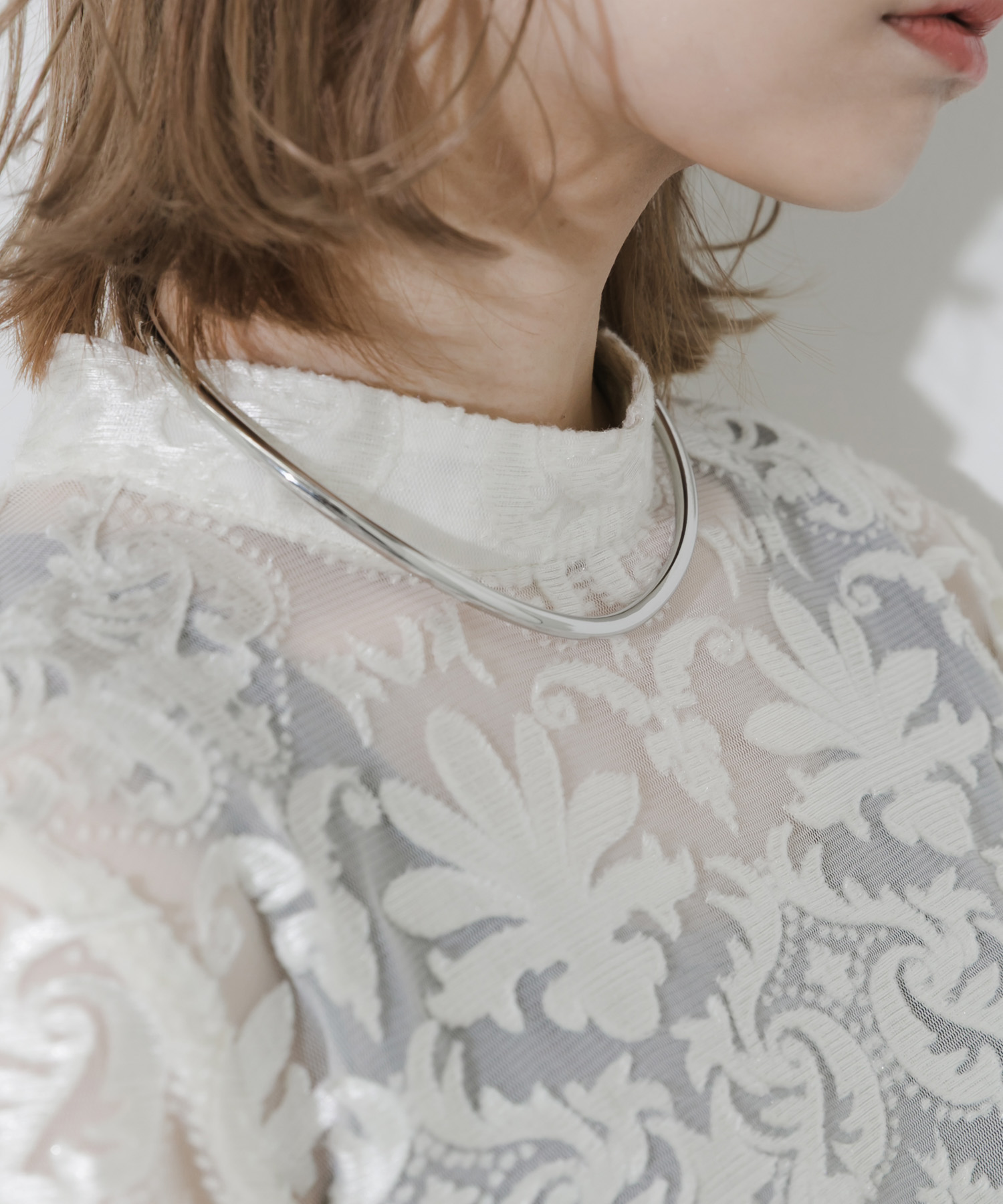 メタルネックカフ SLV -