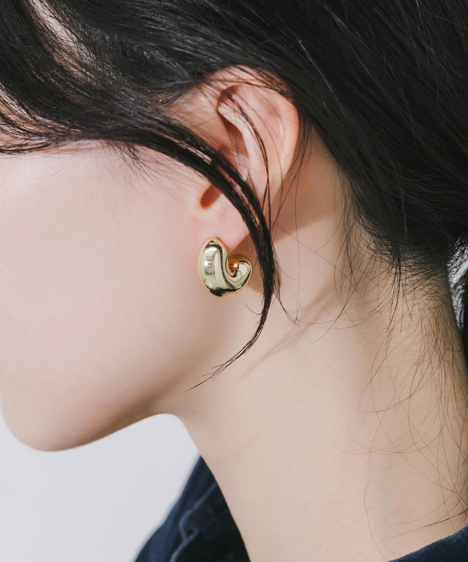 メタルボリュームピアス GLD -
