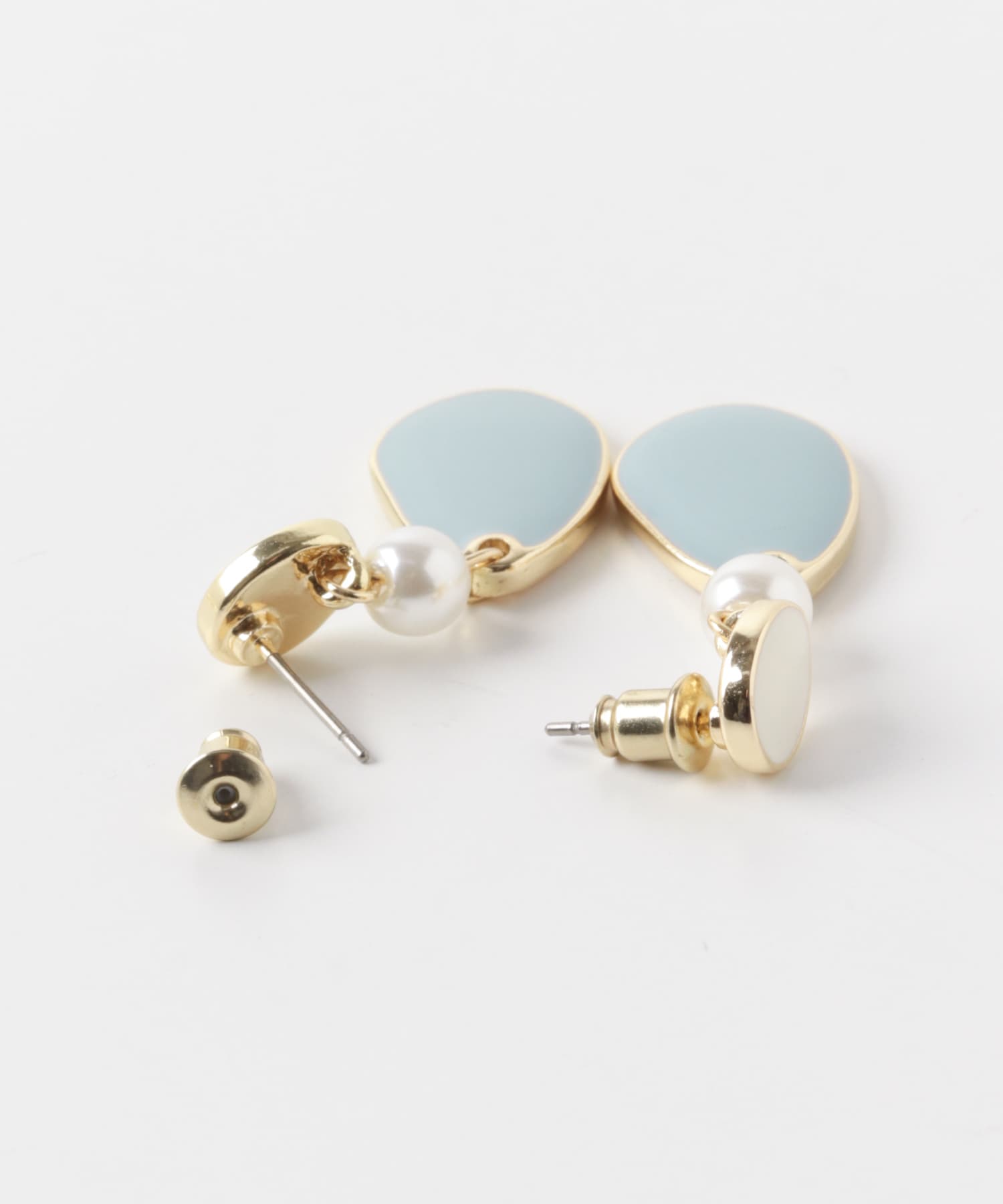 カラープレートピアス LBL/IV -