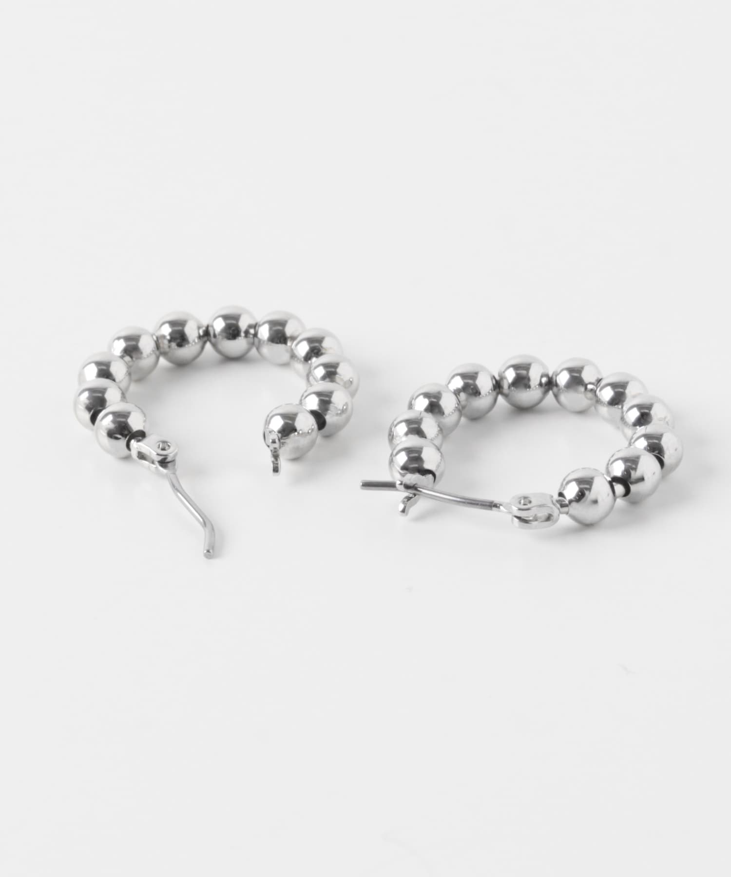 メタルボールフープピアス SLV -