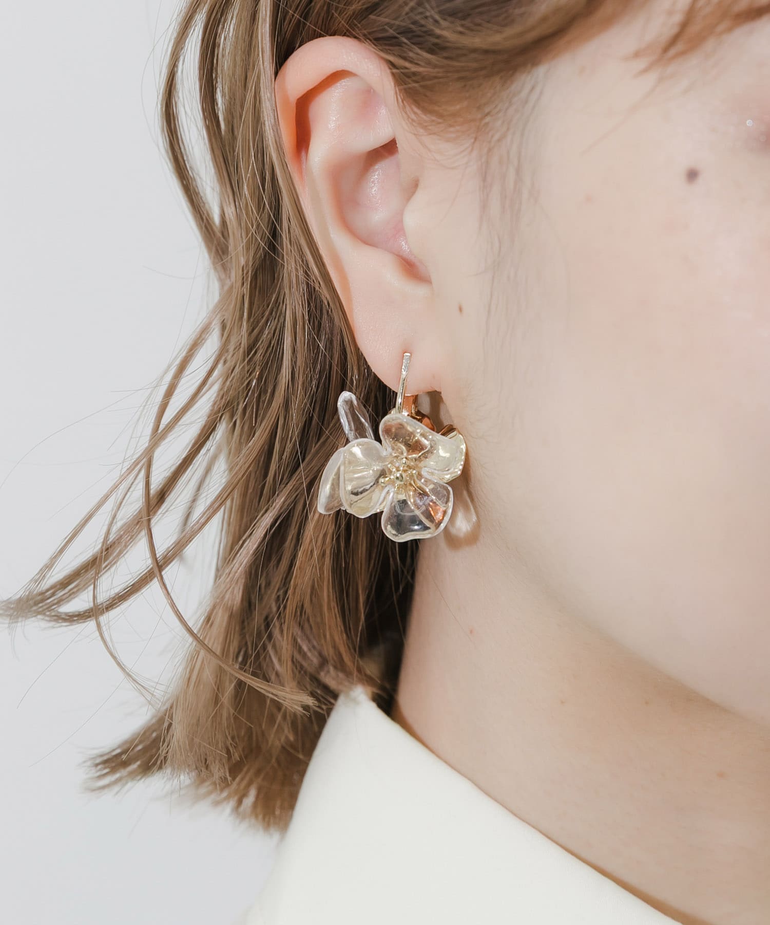 『再入荷』ミックスフラワーイヤリング