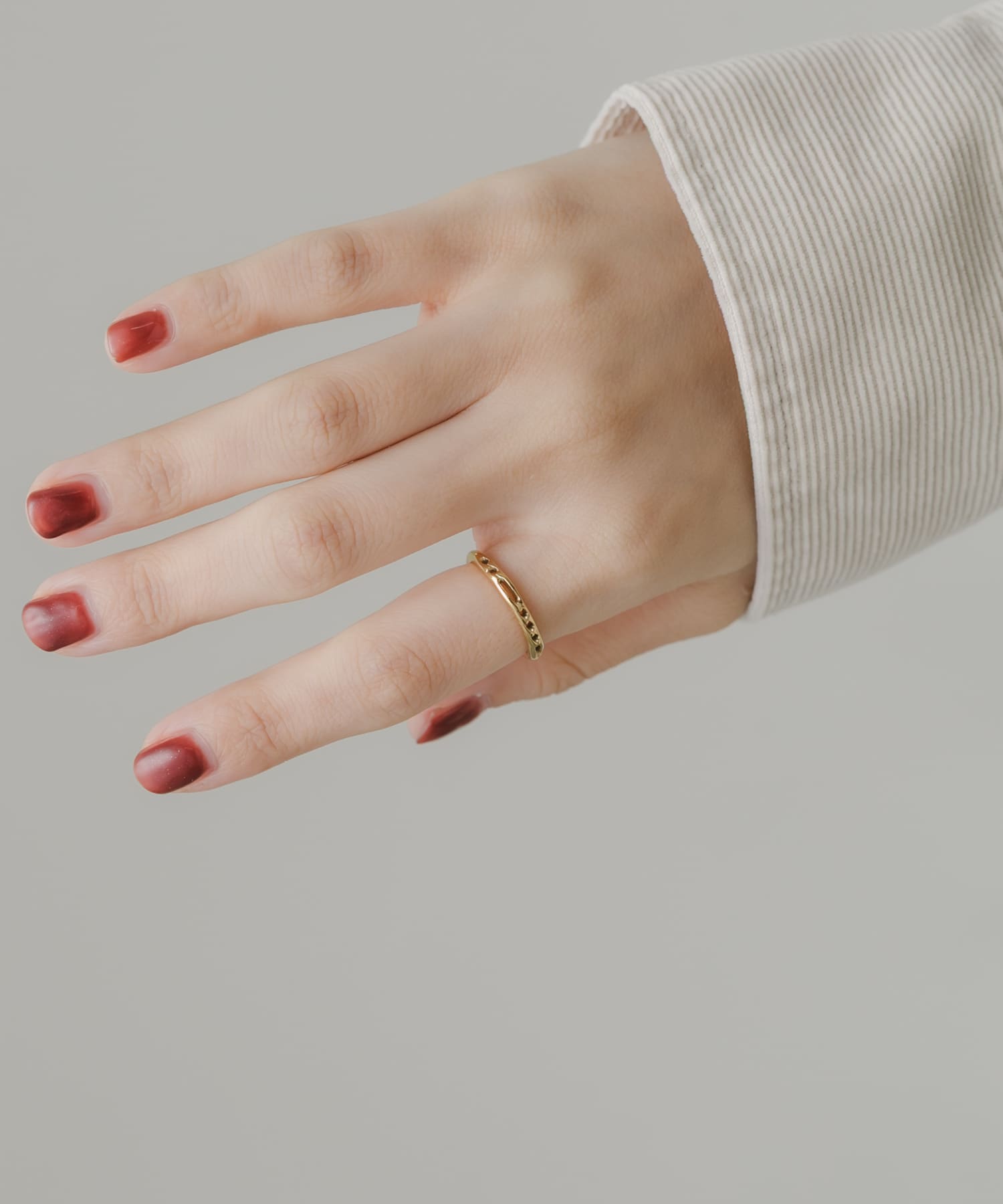 ステンレスチェーンモチーフリング(10.5 GLD): アクセサリー｜URBAN