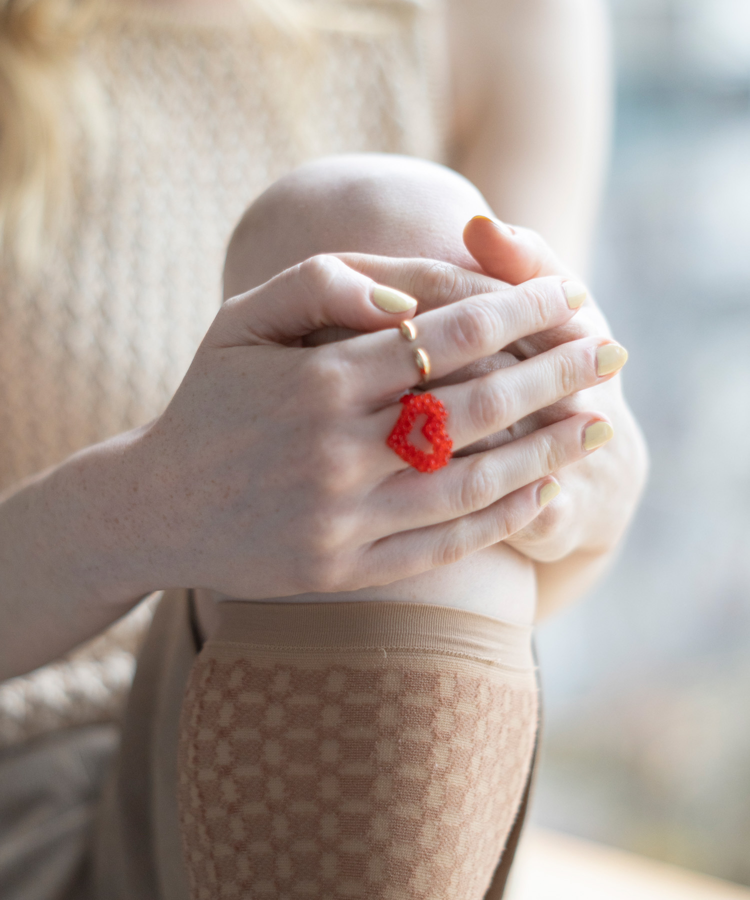 ハートビーズ2セットリング