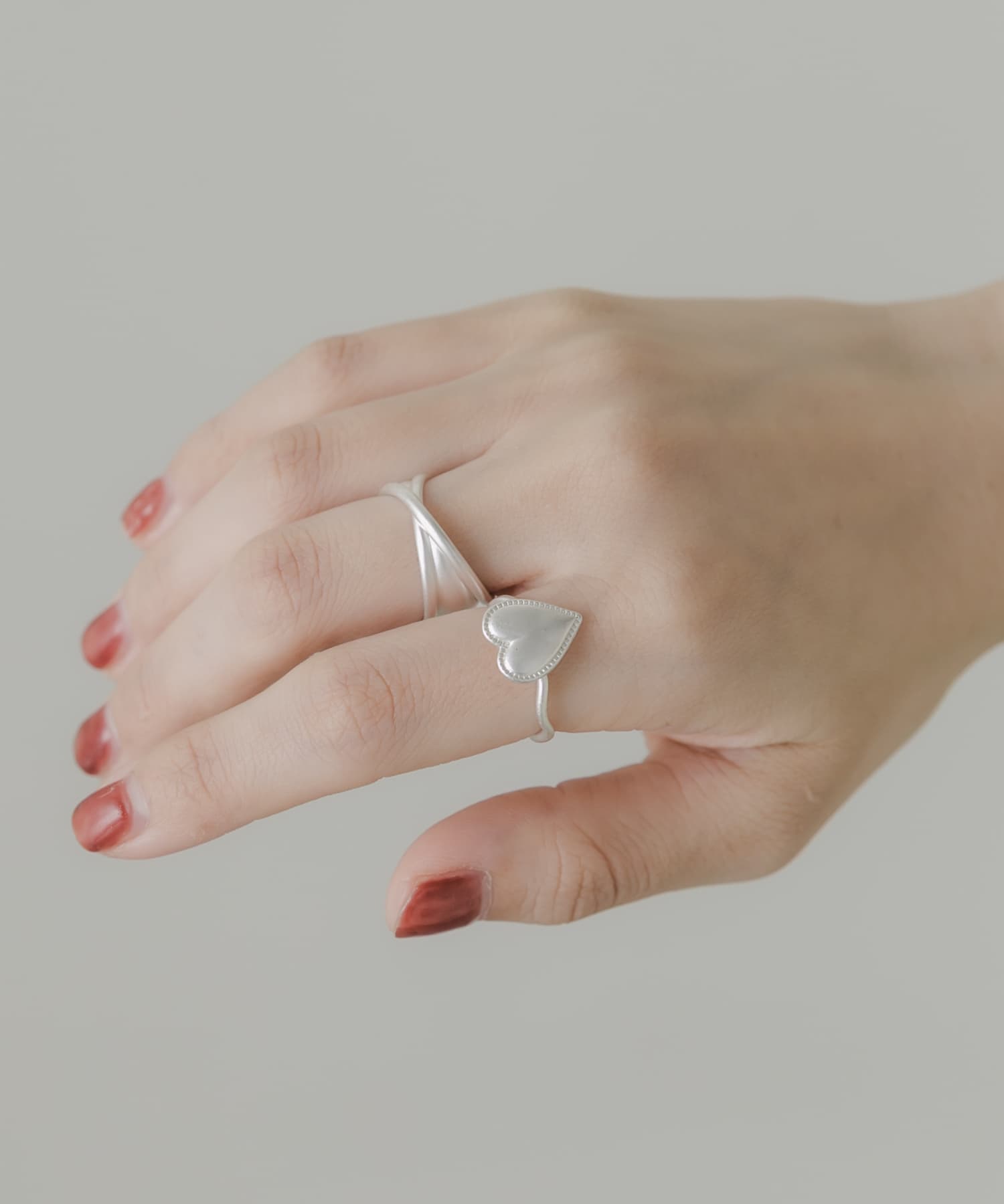 ハートコンチョ2セットリング SLV -