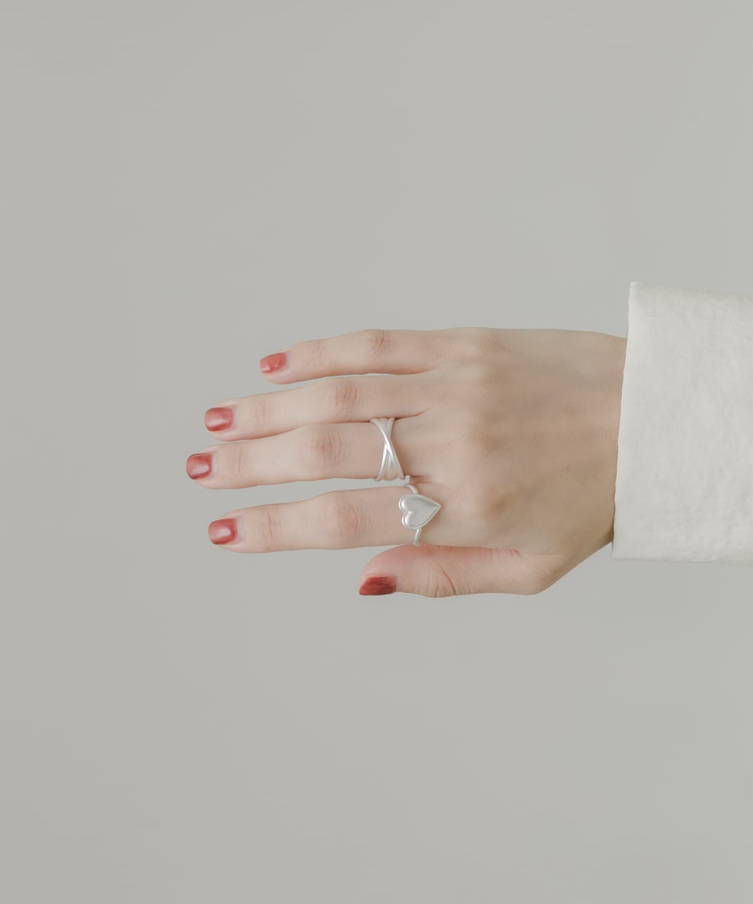 ハートコンチョ2セットリング SLV -