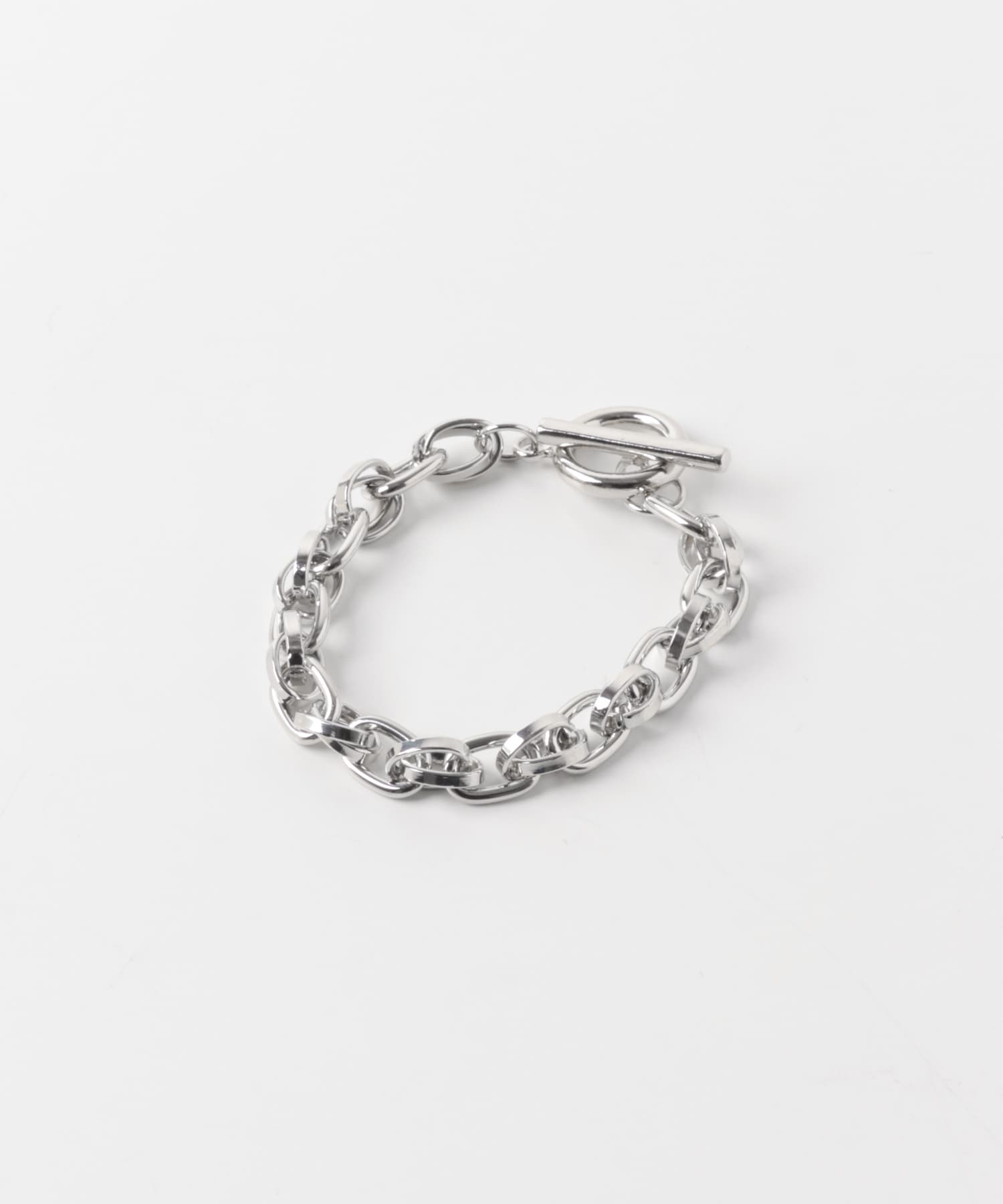 オーバルチェーンマンテルブレスレット SLV -