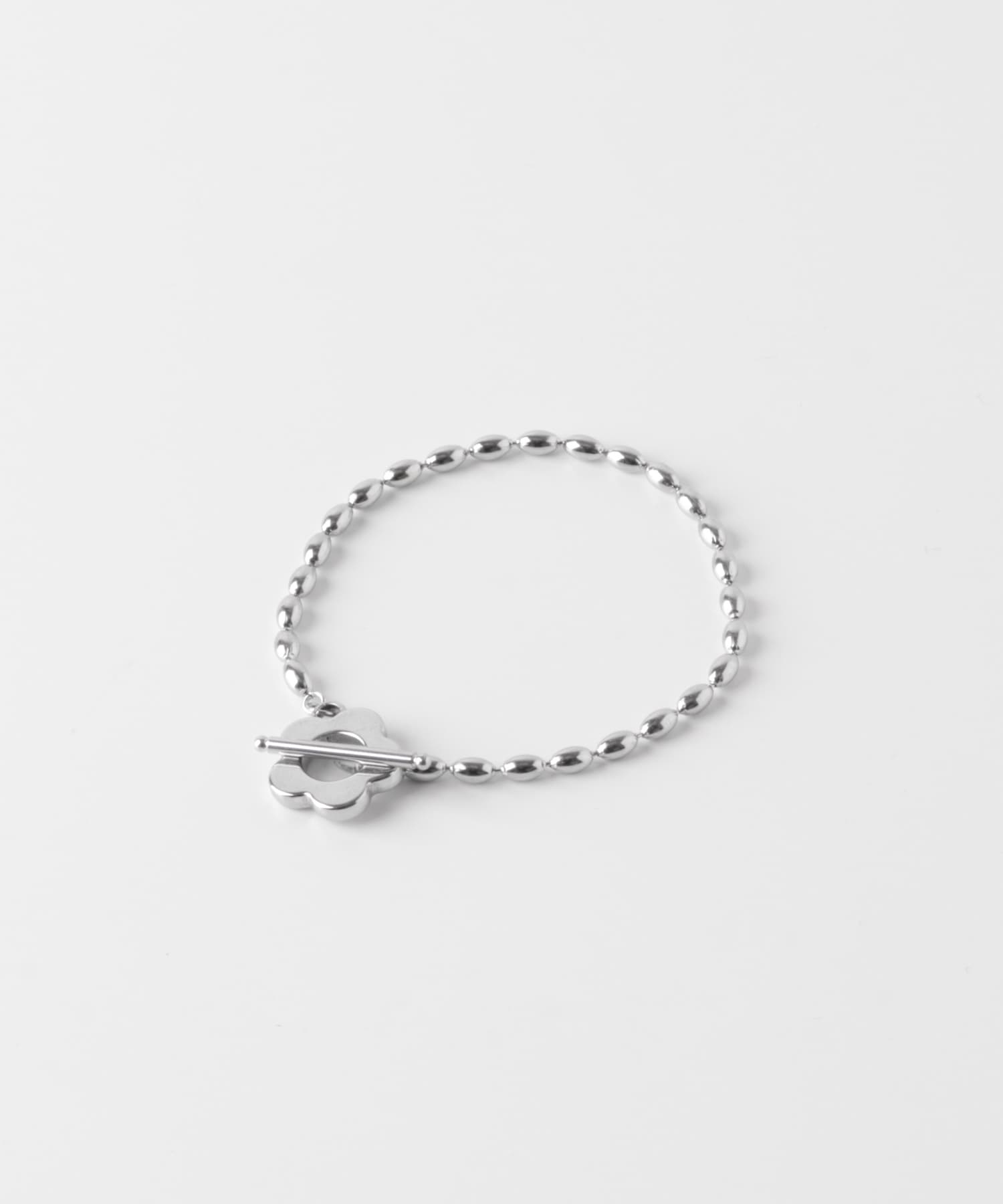 ステンレスフラワーマンテルブレスレット SLV -