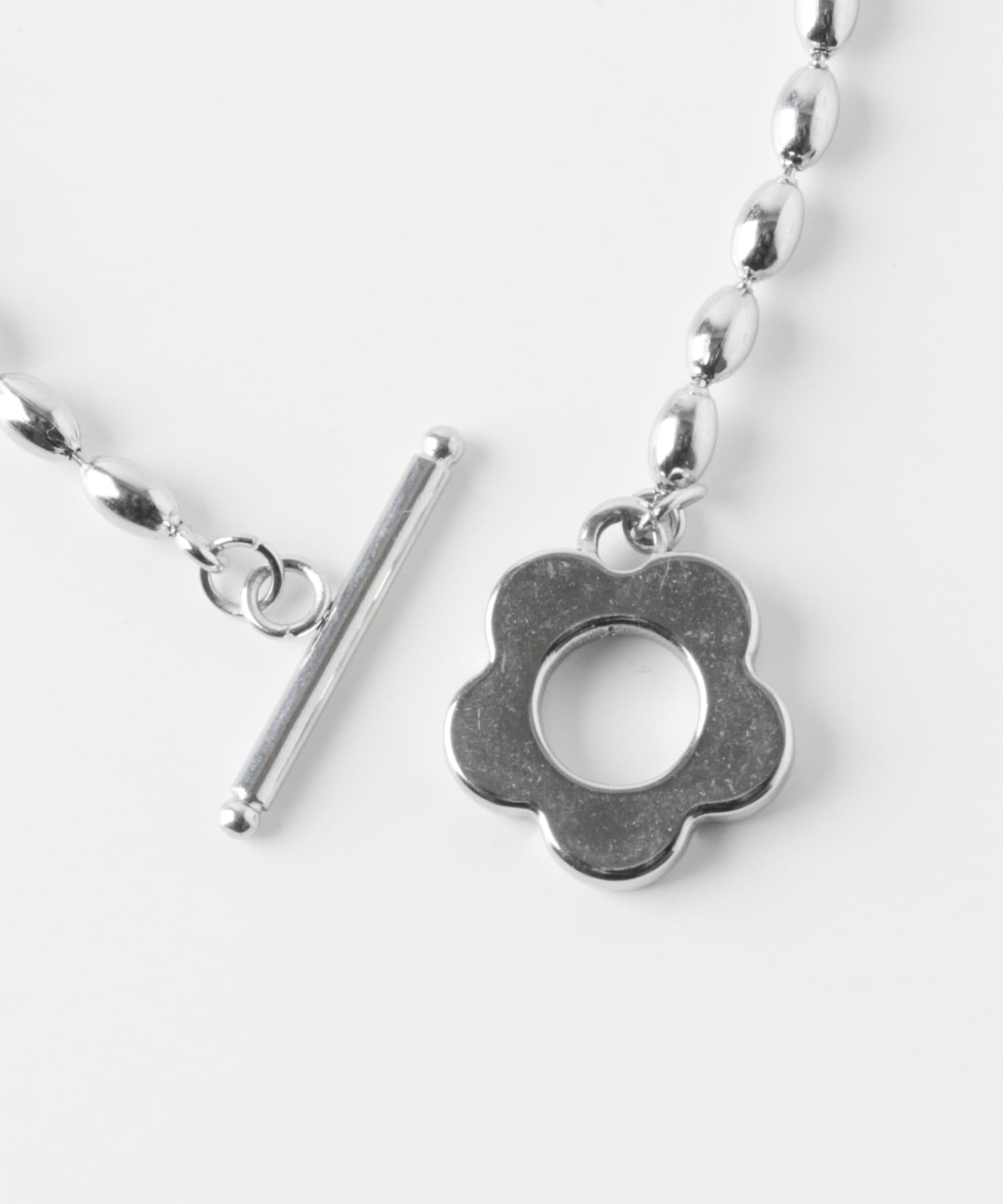 ステンレスフラワーマンテルブレスレット SLV -