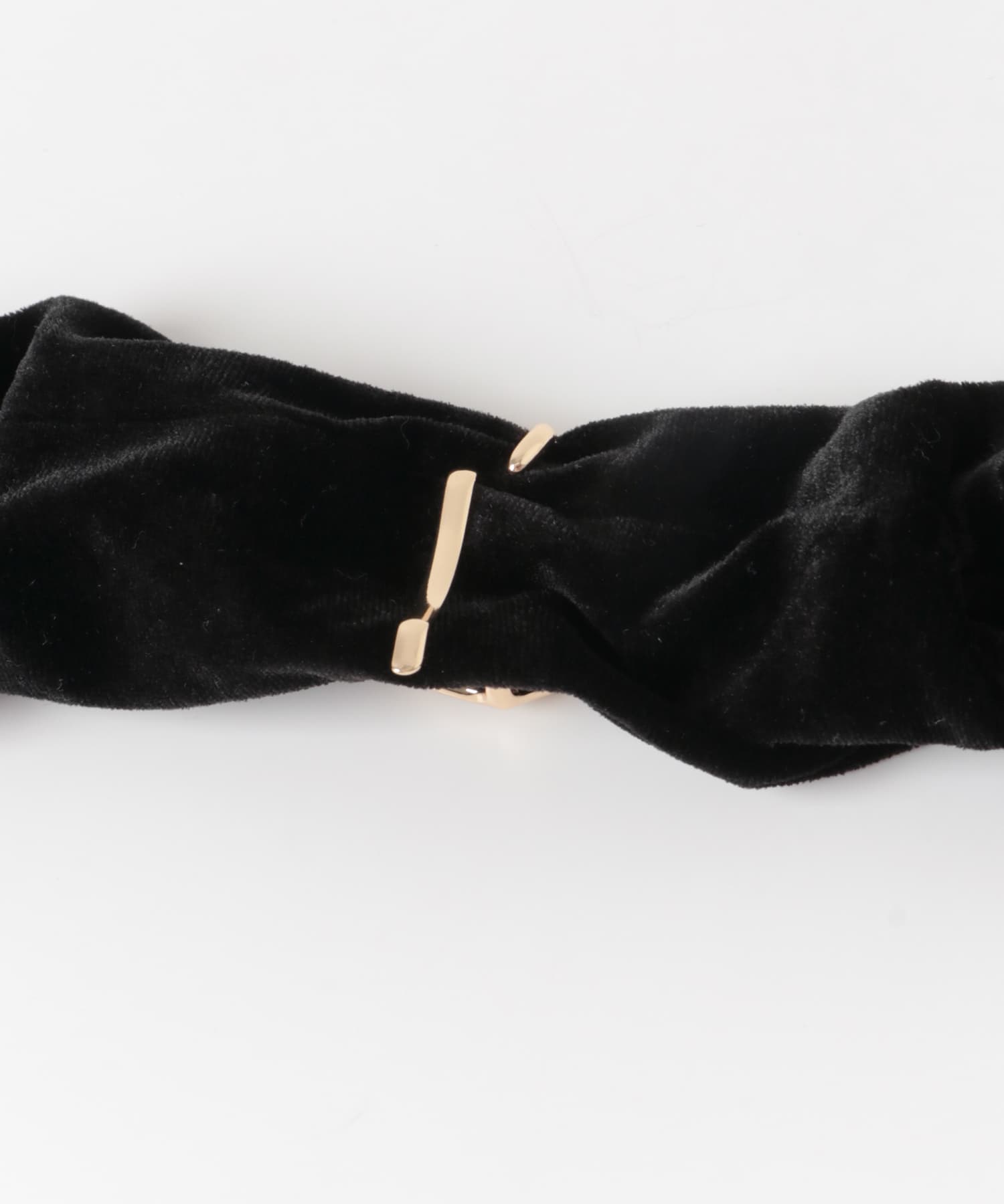 ニュアンスメタルベロアヘアカフ GD/BK -