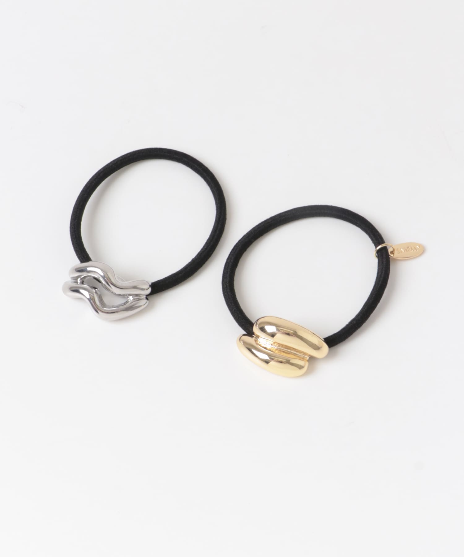 ニュアンスメタル2セットヘアポニー GD/SV -