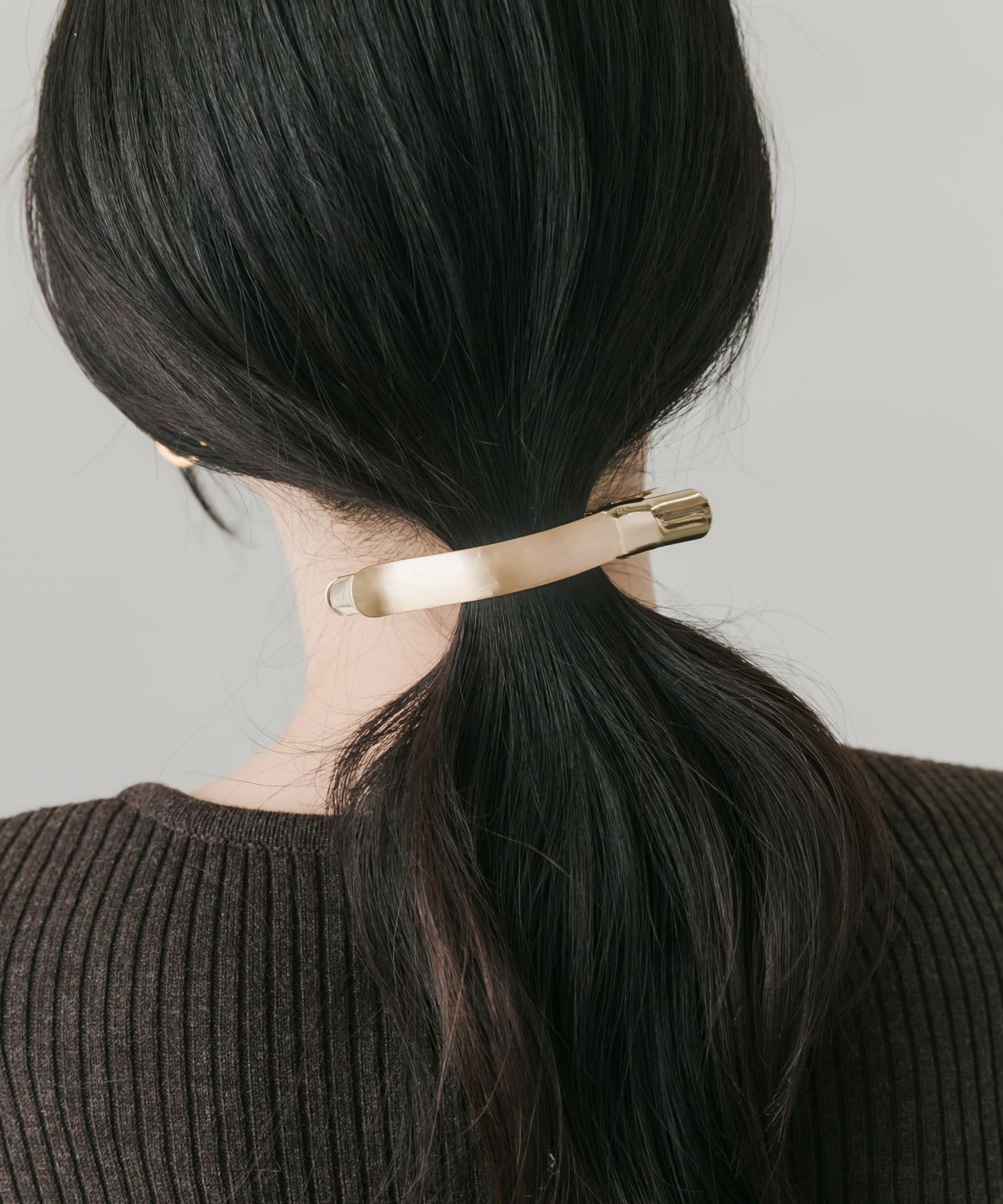 メタルウェーブヘアクリップ