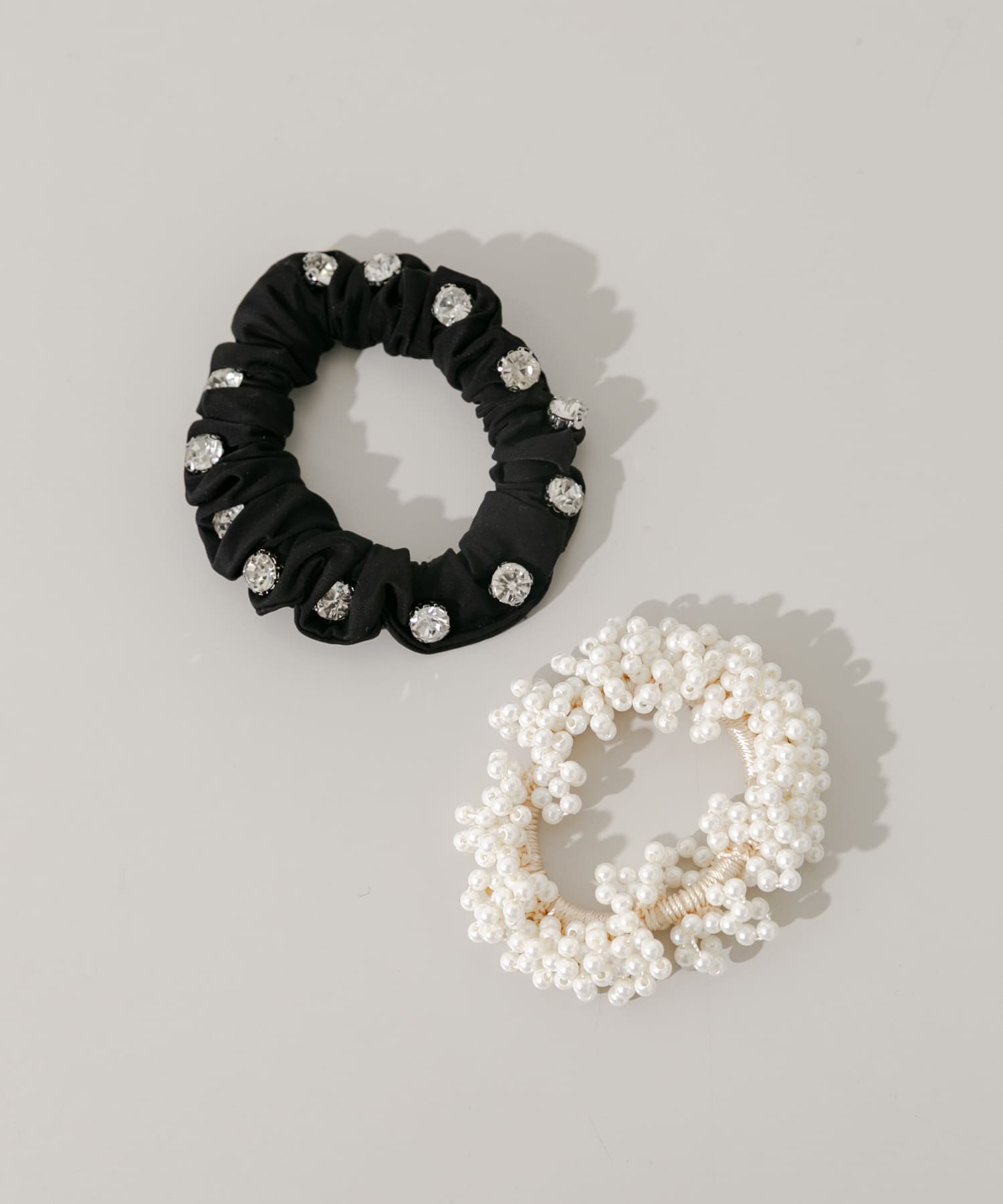 パールビジュー2セットヘアゴム