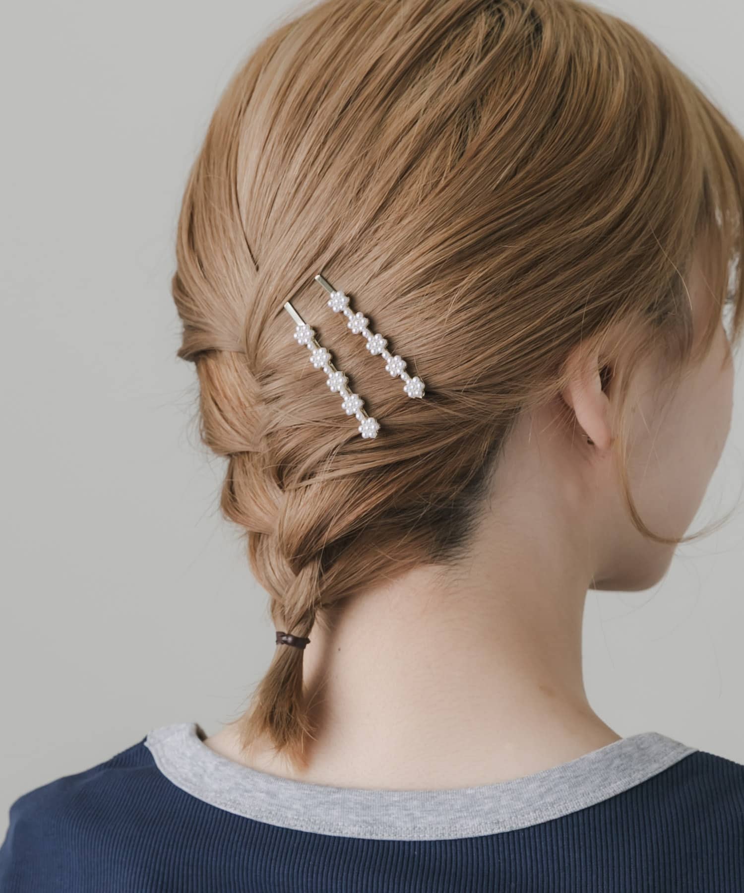 パールフラワー2セットヘアピン(- WH/GD): アクセサリー｜URBAN