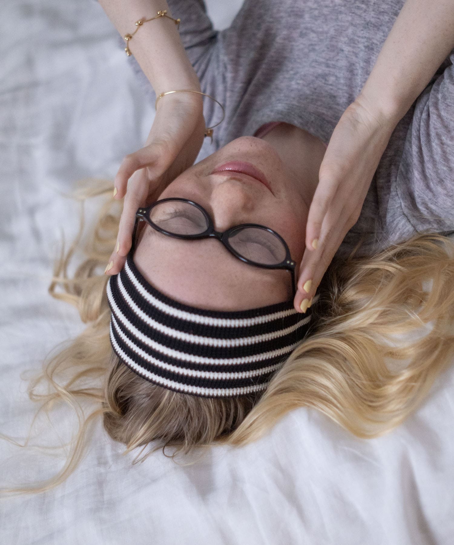 ボーダーワイドヘアバンド