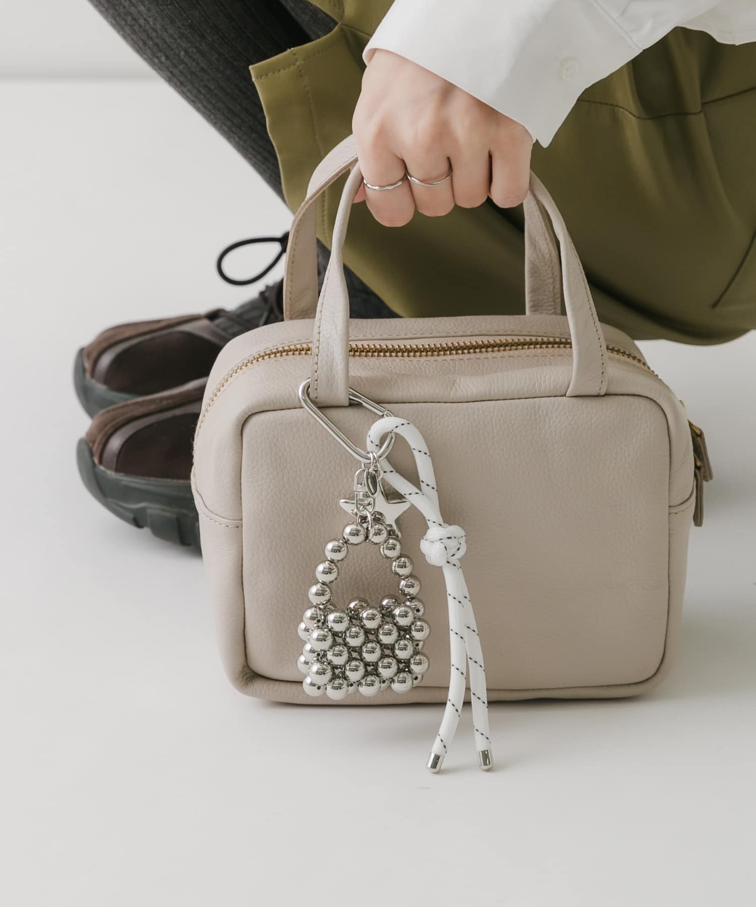 ビーズミニバッグキーチェーン