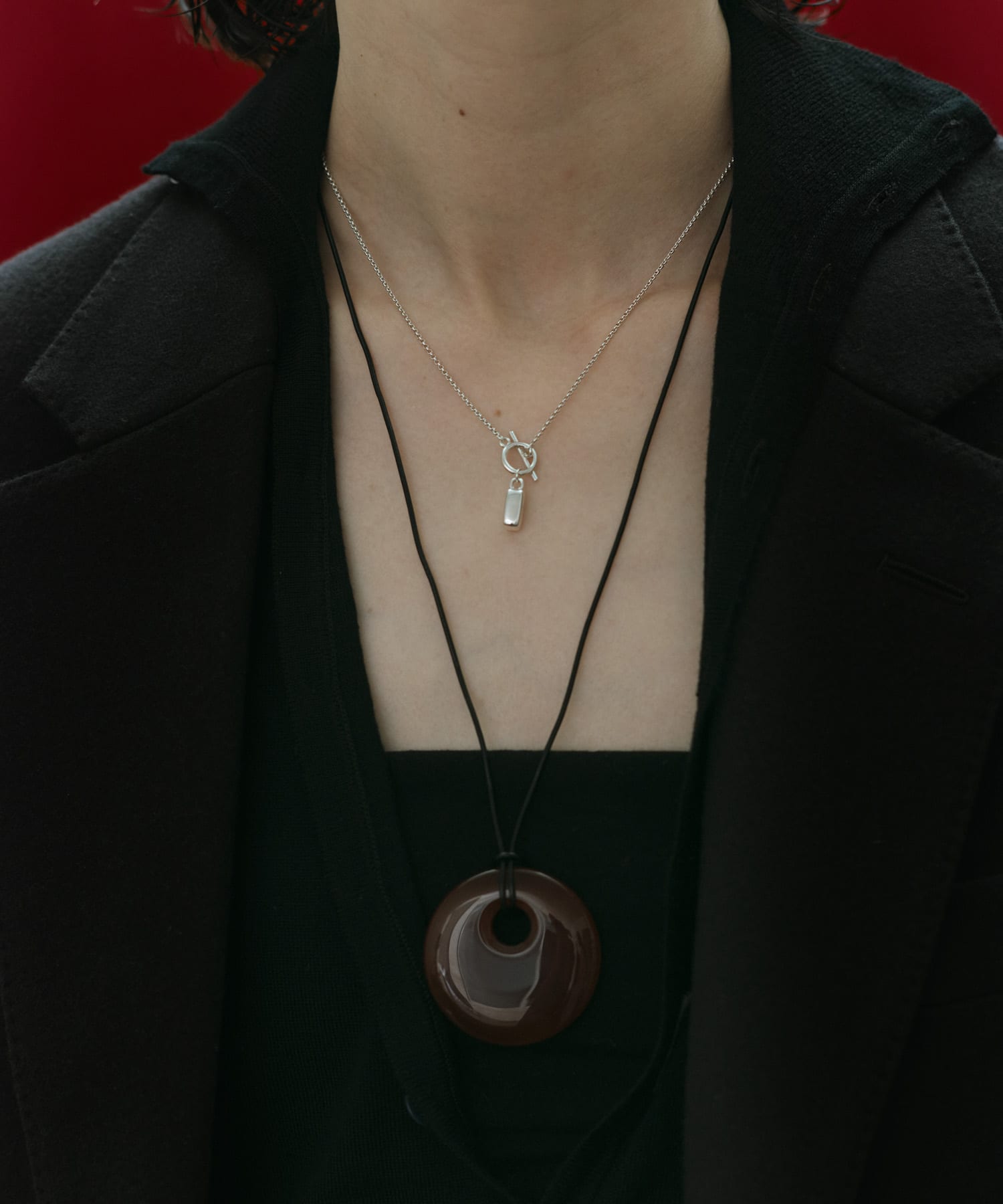 SMELLY so' carnelian necklace 袋付き SMELLY so' carnelian cord necklace(- RED/BLK): アクセサリー｜URBAN