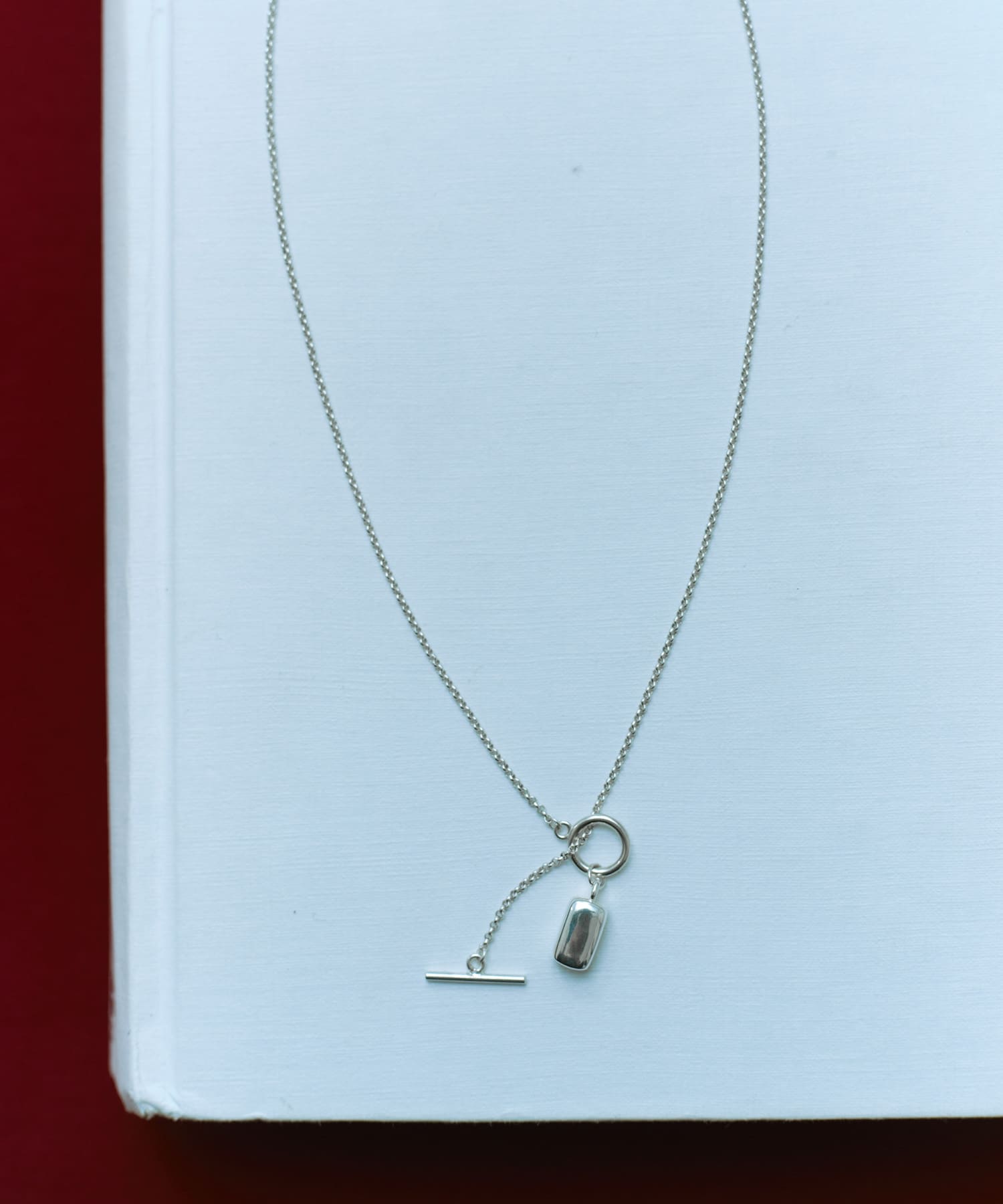 SMELLY so'　rectangle motif necklace